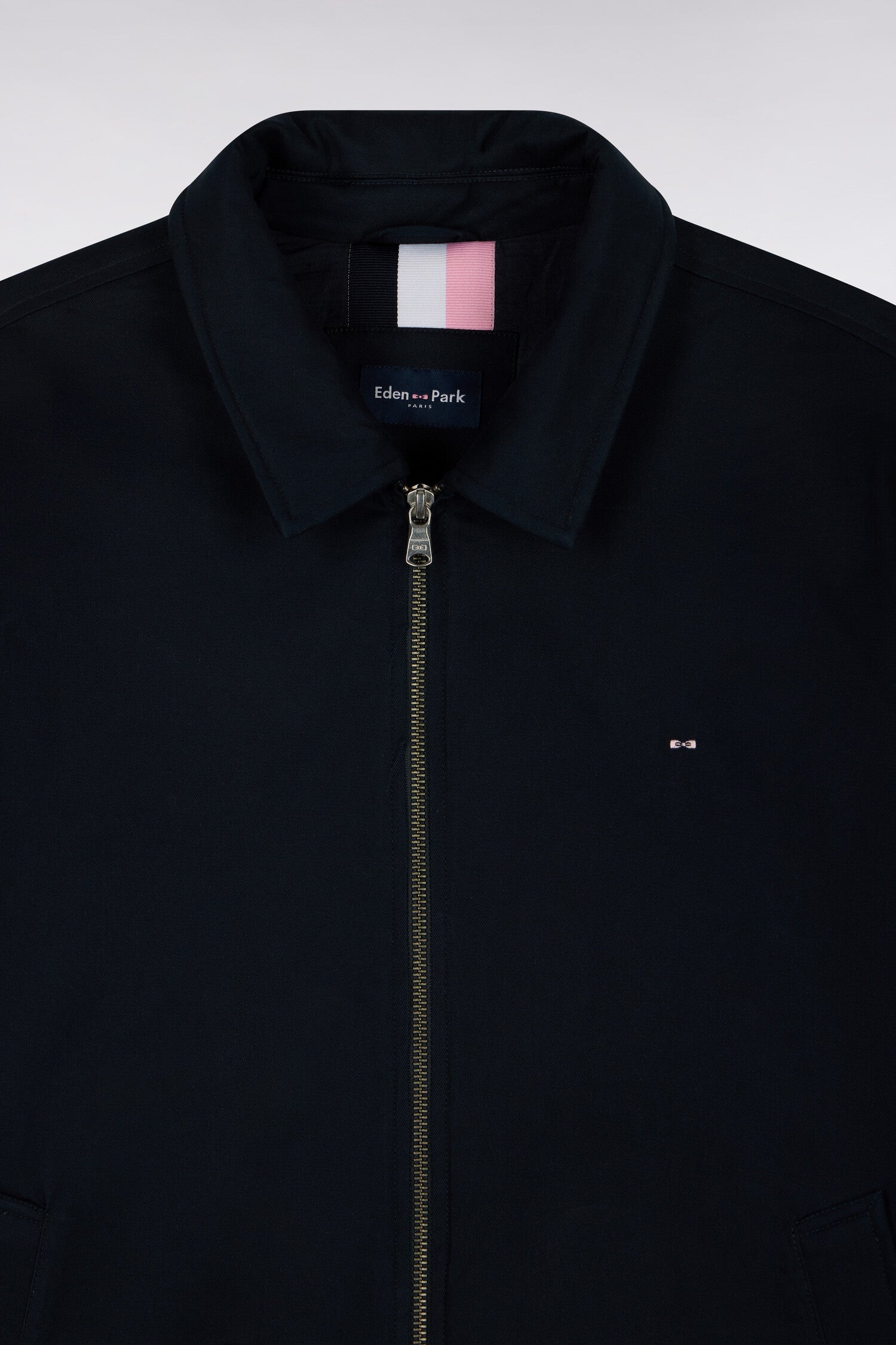 Blouson en coton stretch bleu marine