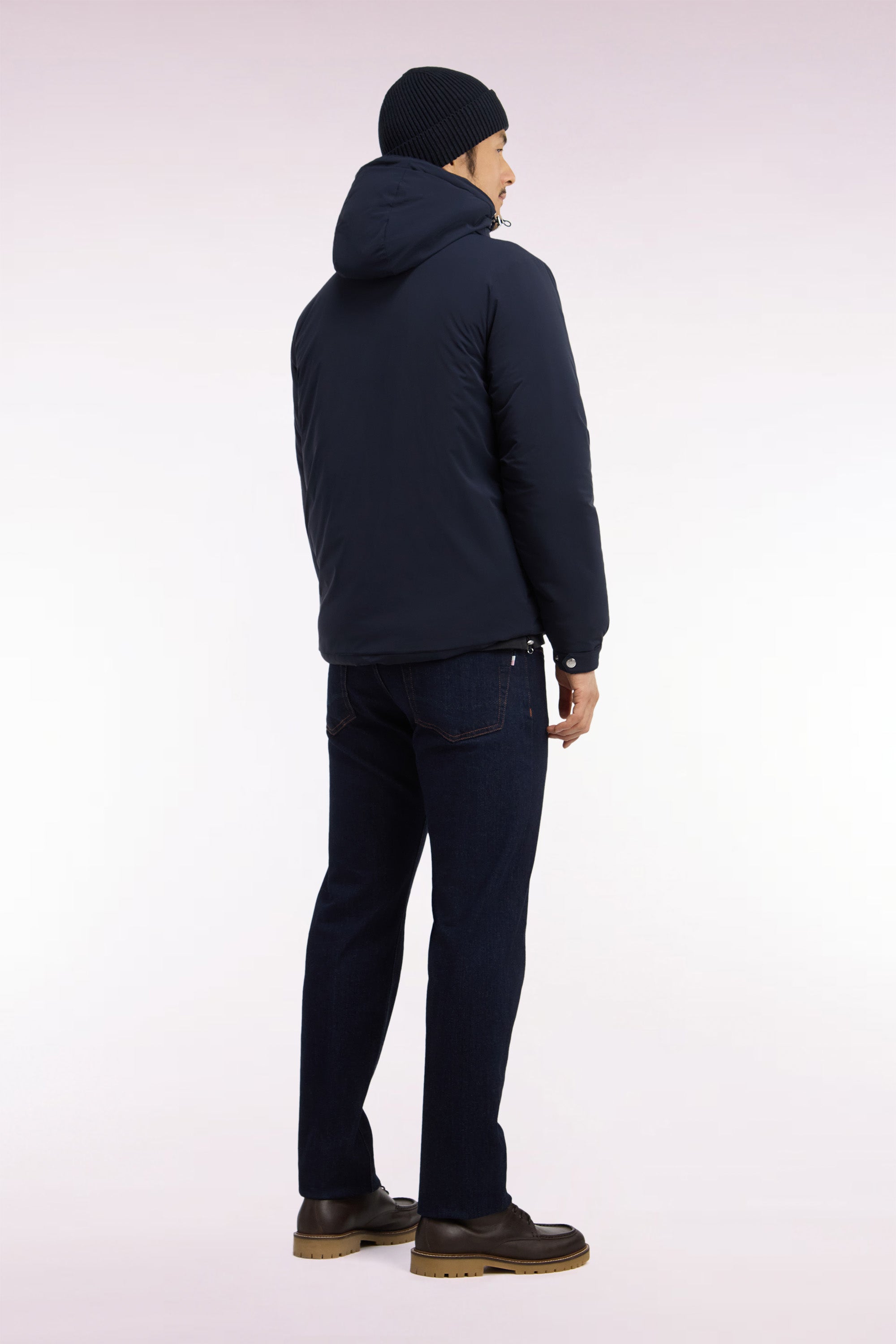 Doudoune en nylon marine