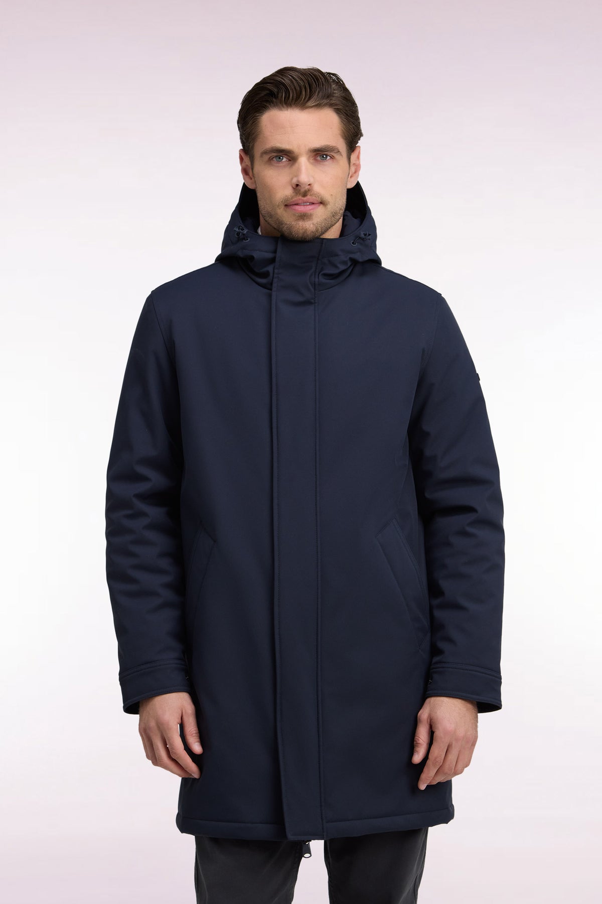 Parka longue marine