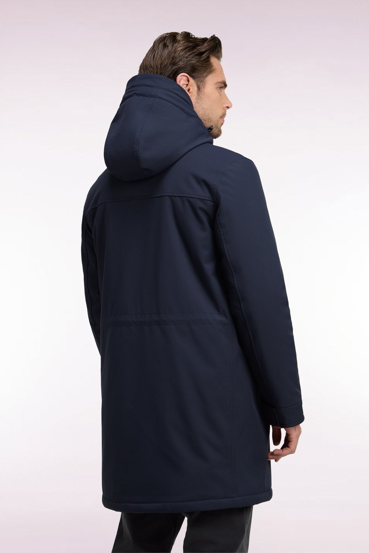 Parka longue marine