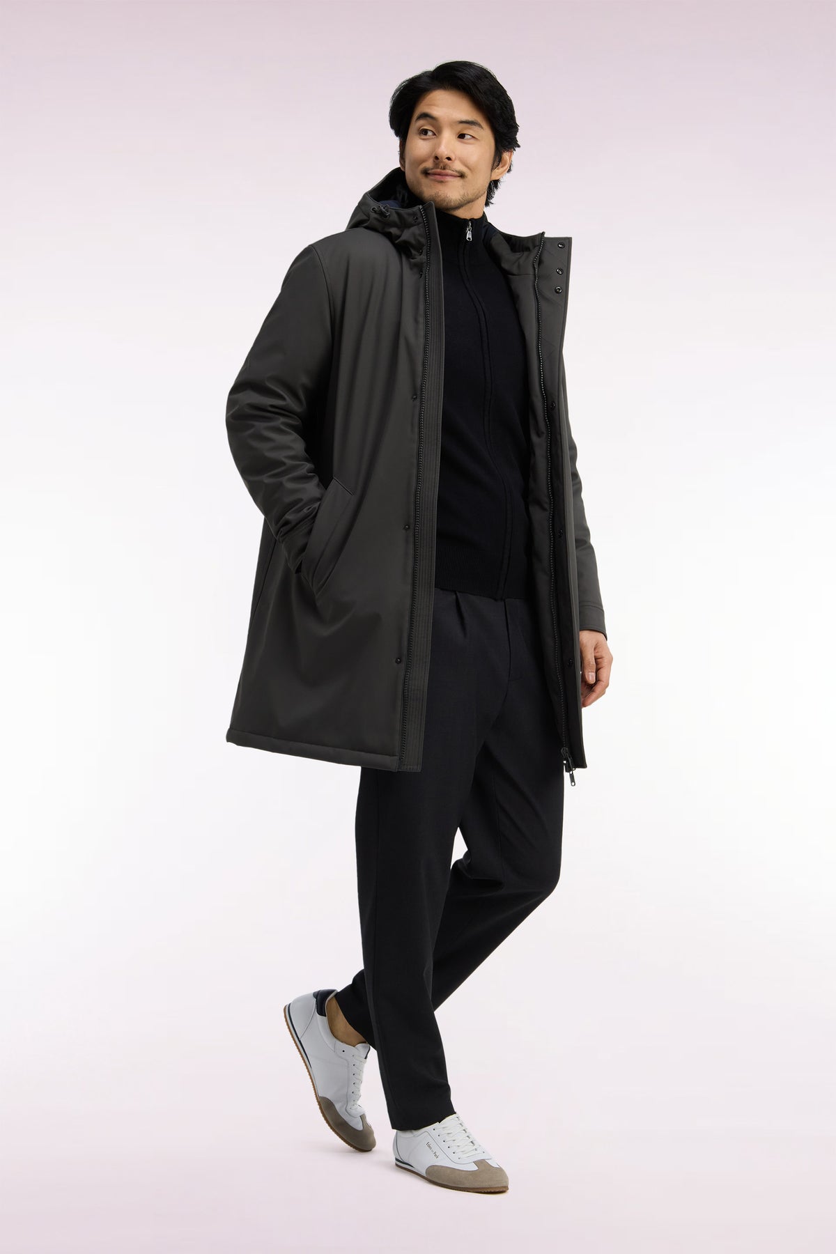 Parka longue kaki