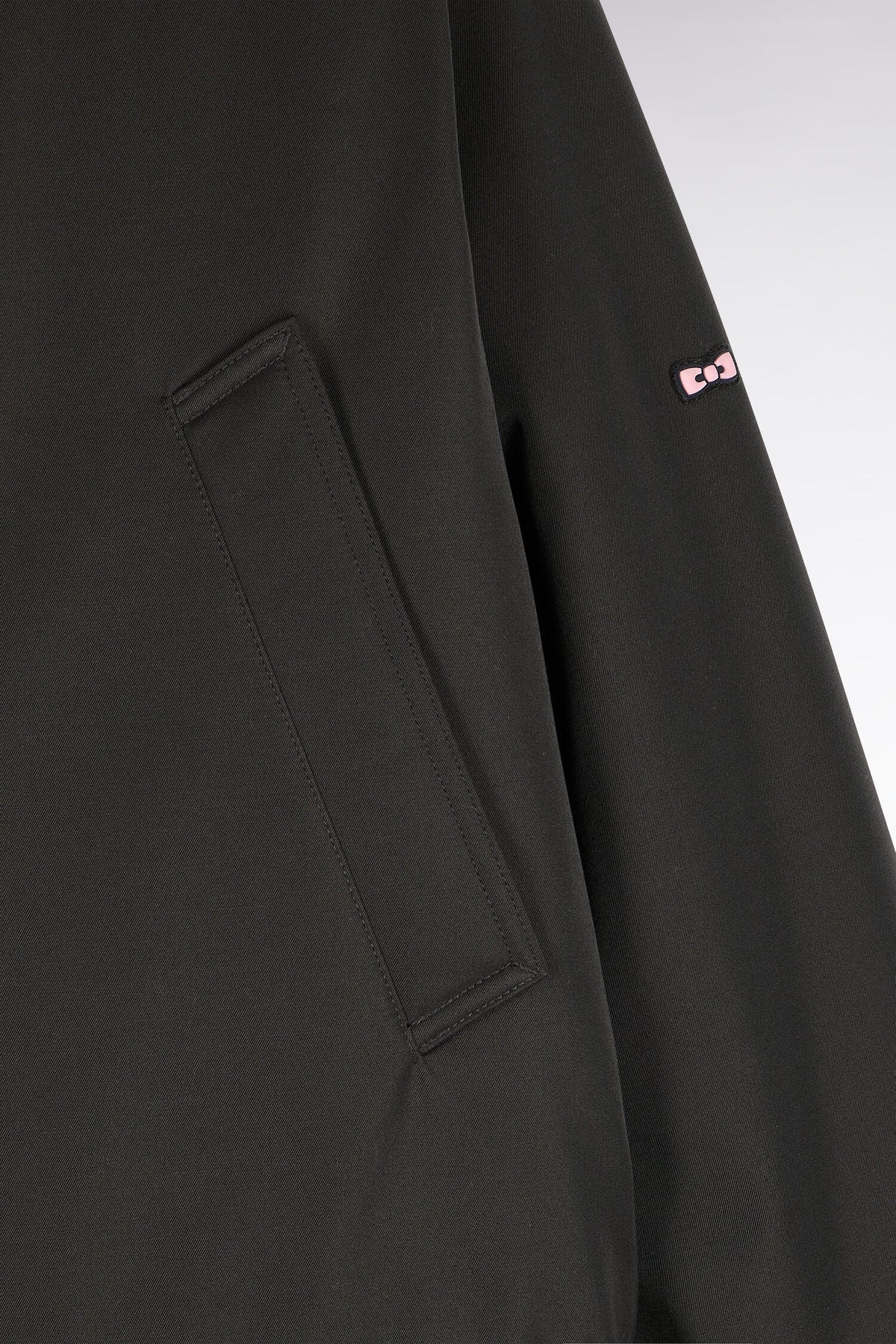 Parka boutonnée kaki