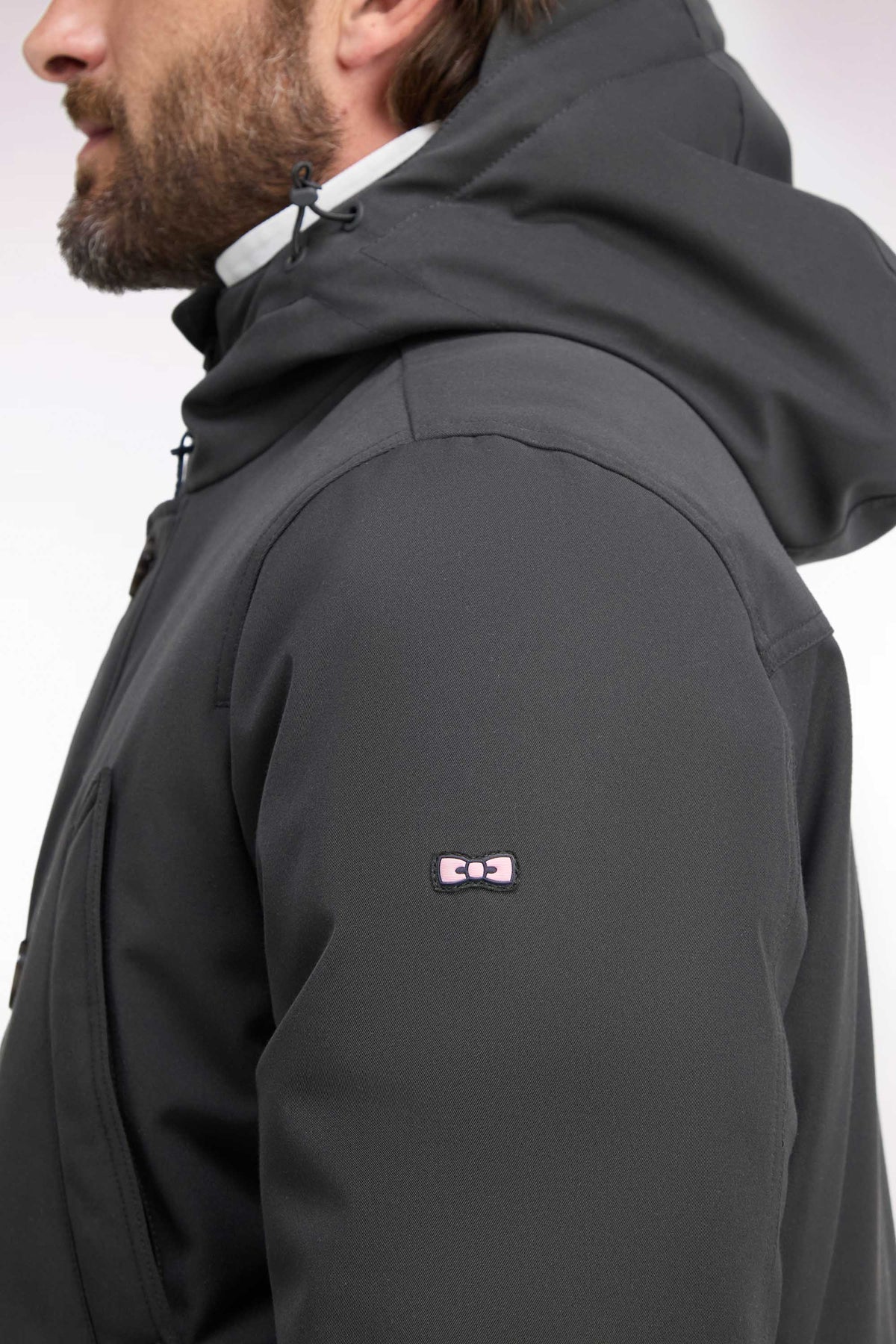 Parka boutonnée kaki