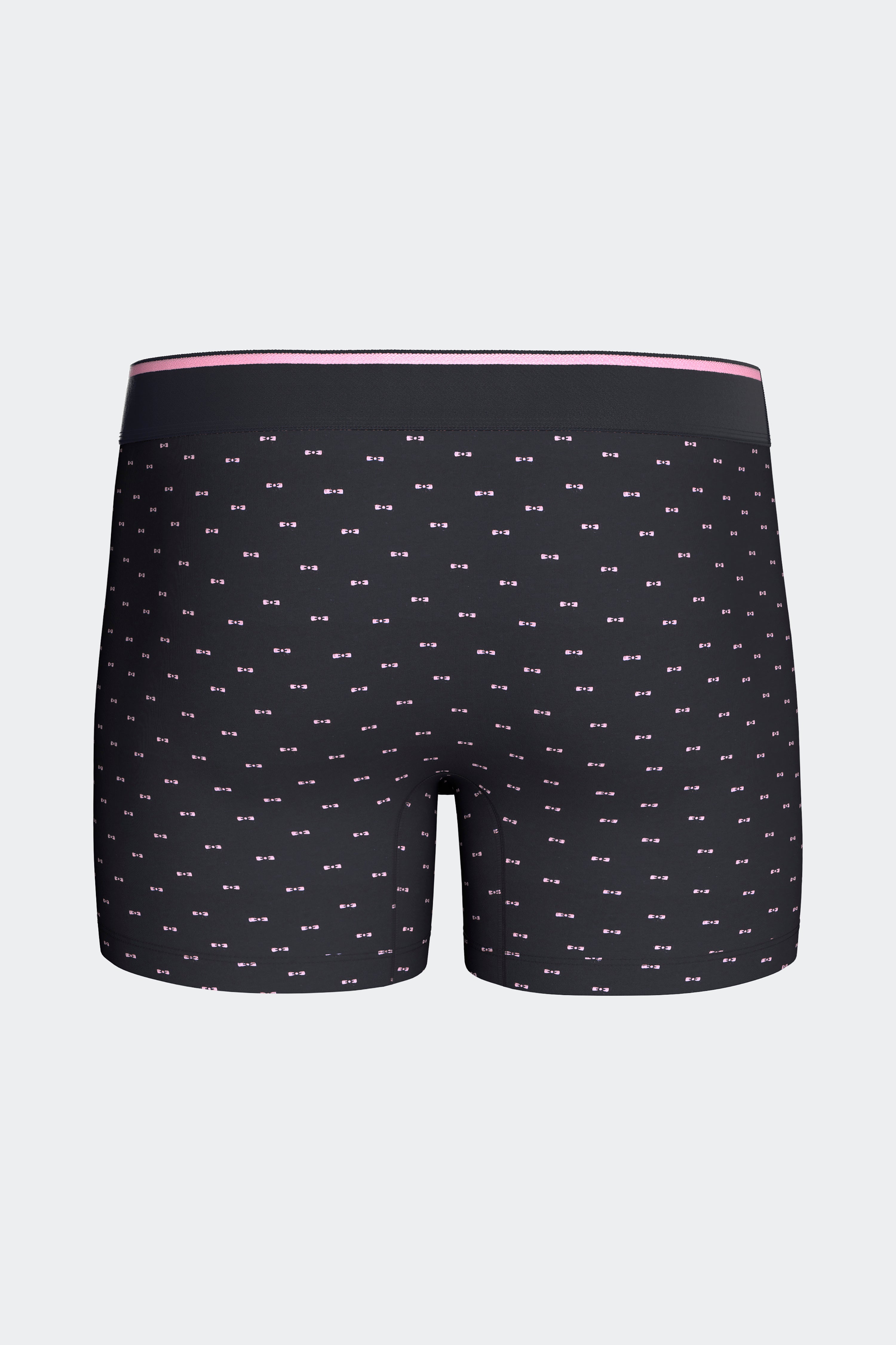 Boxer en coton stretch marine à micromotifs nœud papillon
