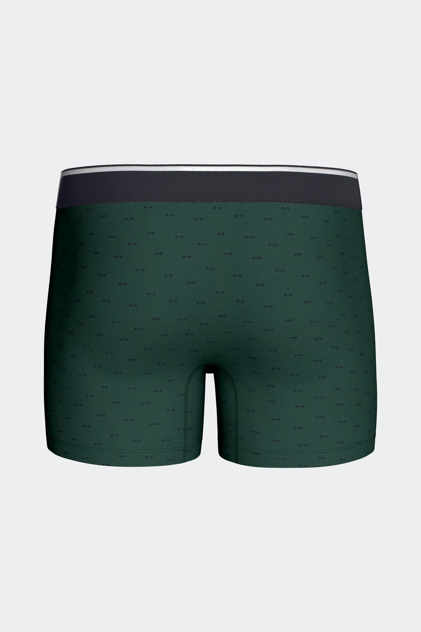 Boxer en coton stretch kaki à micromotifs nœud papillon