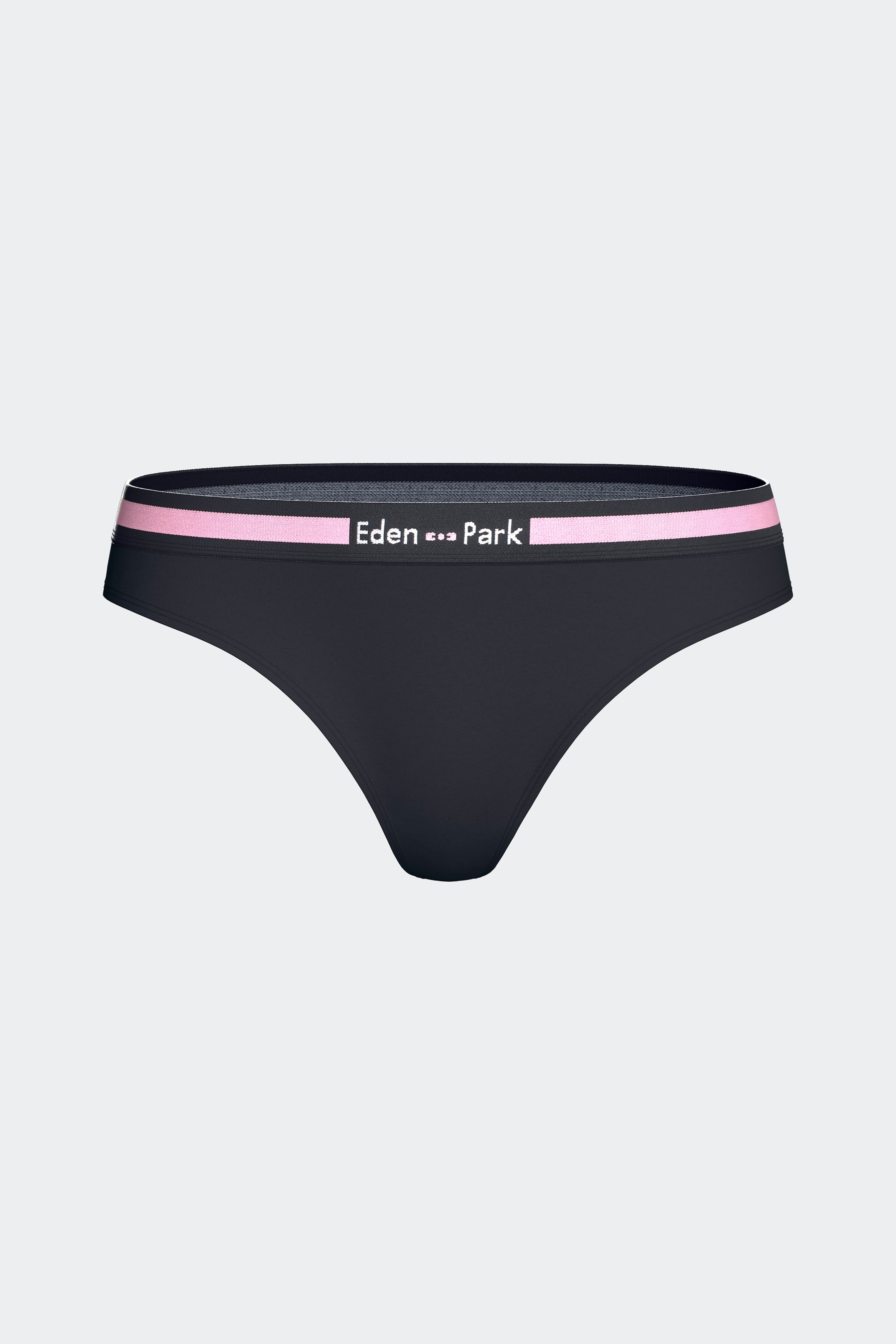 Tanga uni en coton stretch marine