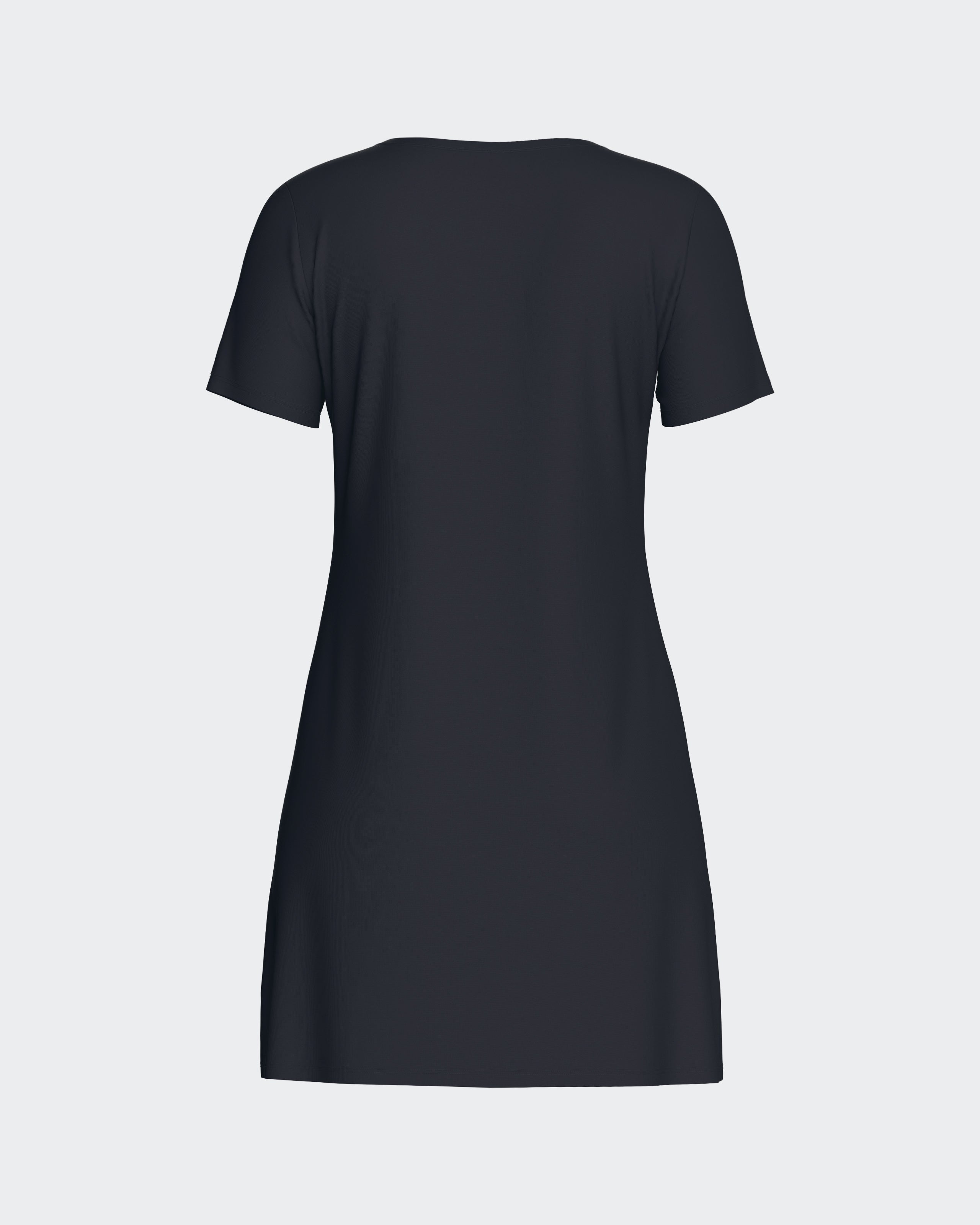 Nuisette unie en Tencel stretch marine