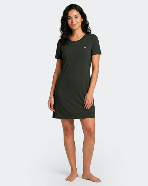 Nuisette unie en Tencel stretch noir - Image 1