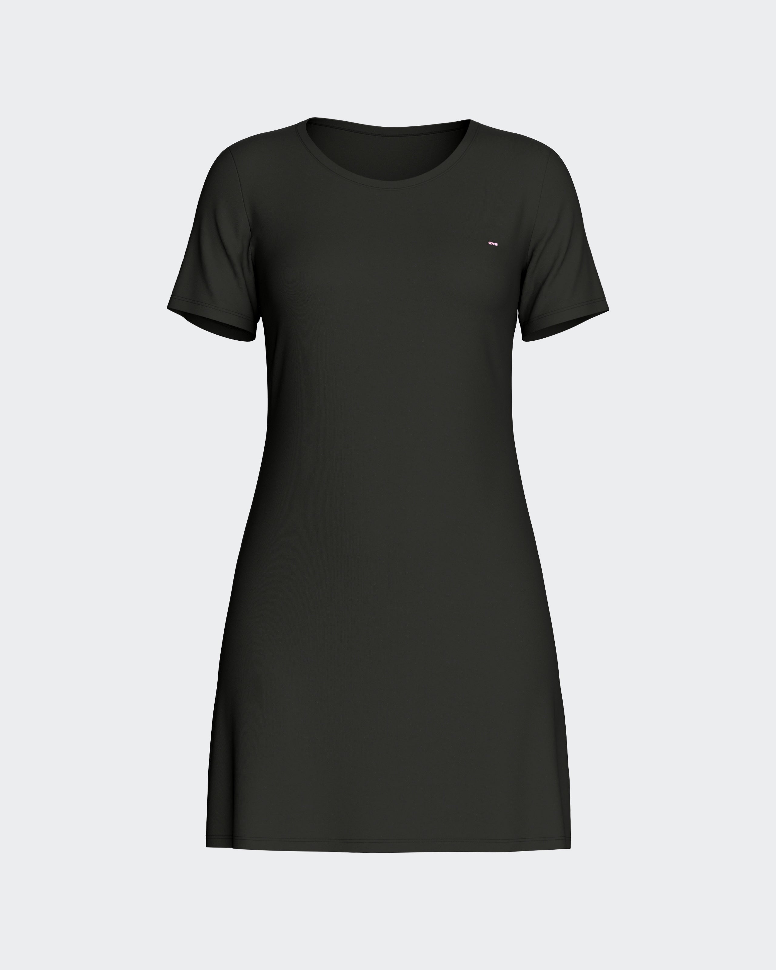 Nuisette unie en Tencel stretch noir