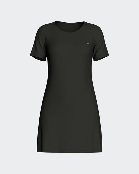 Nuisette unie en Tencel stretch noir - Image 2