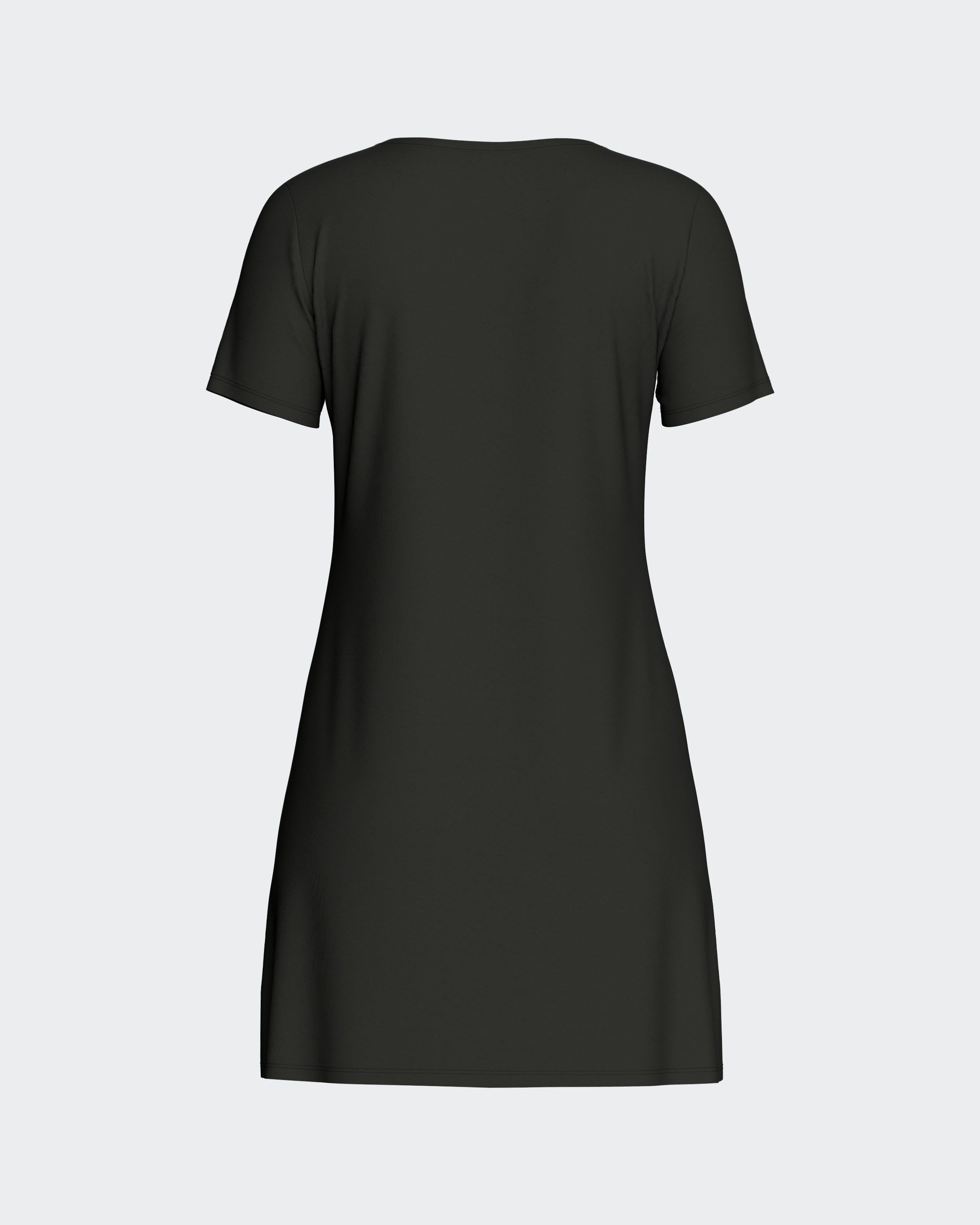 Nuisette unie en Tencel stretch noir