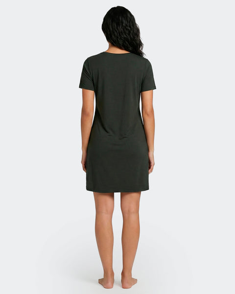 Nuisette unie en Tencel stretch noir - Image 3