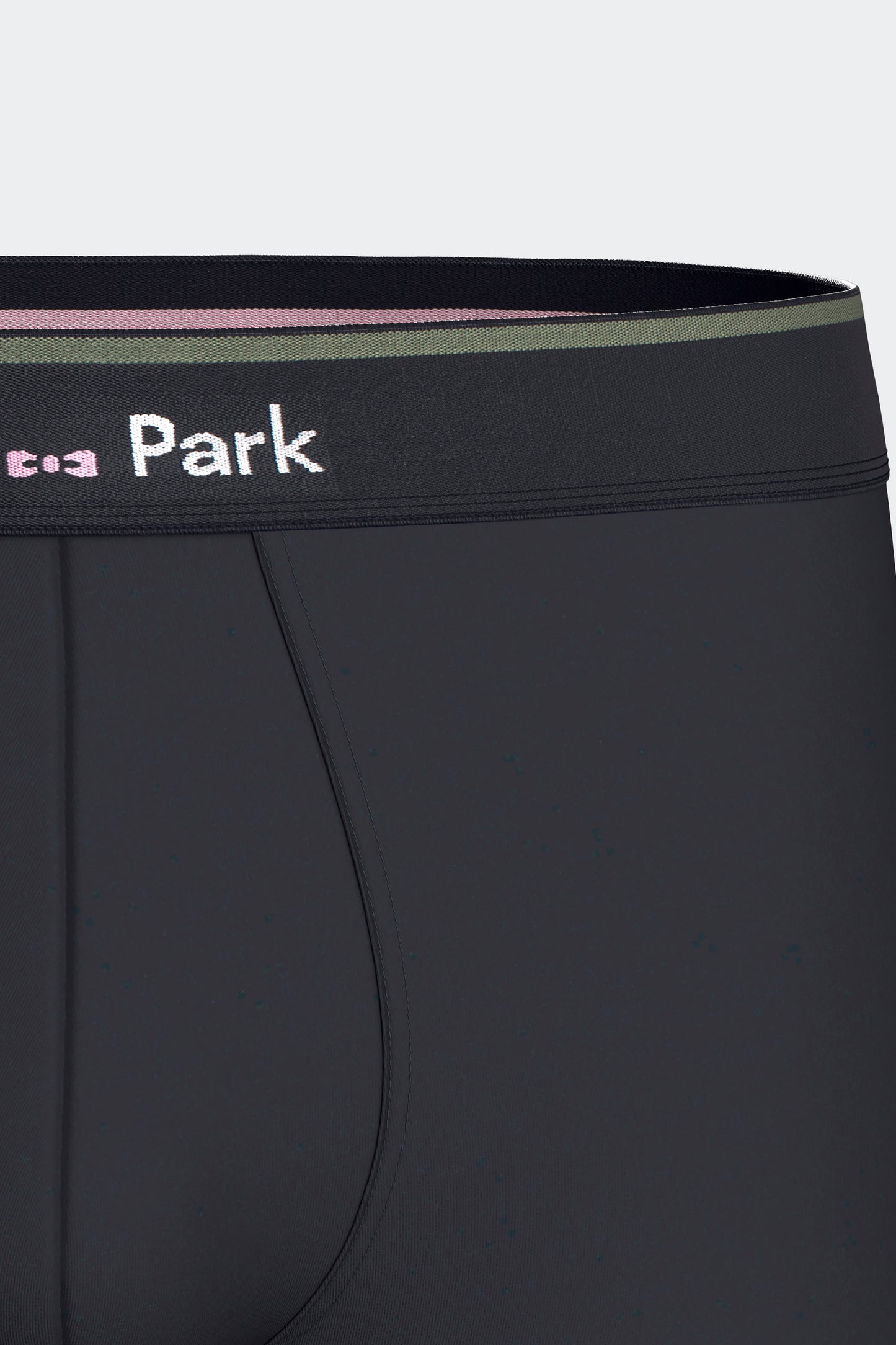 Lot de 2 boxers en jersey de coton stretch unis et rayés marine et kaki