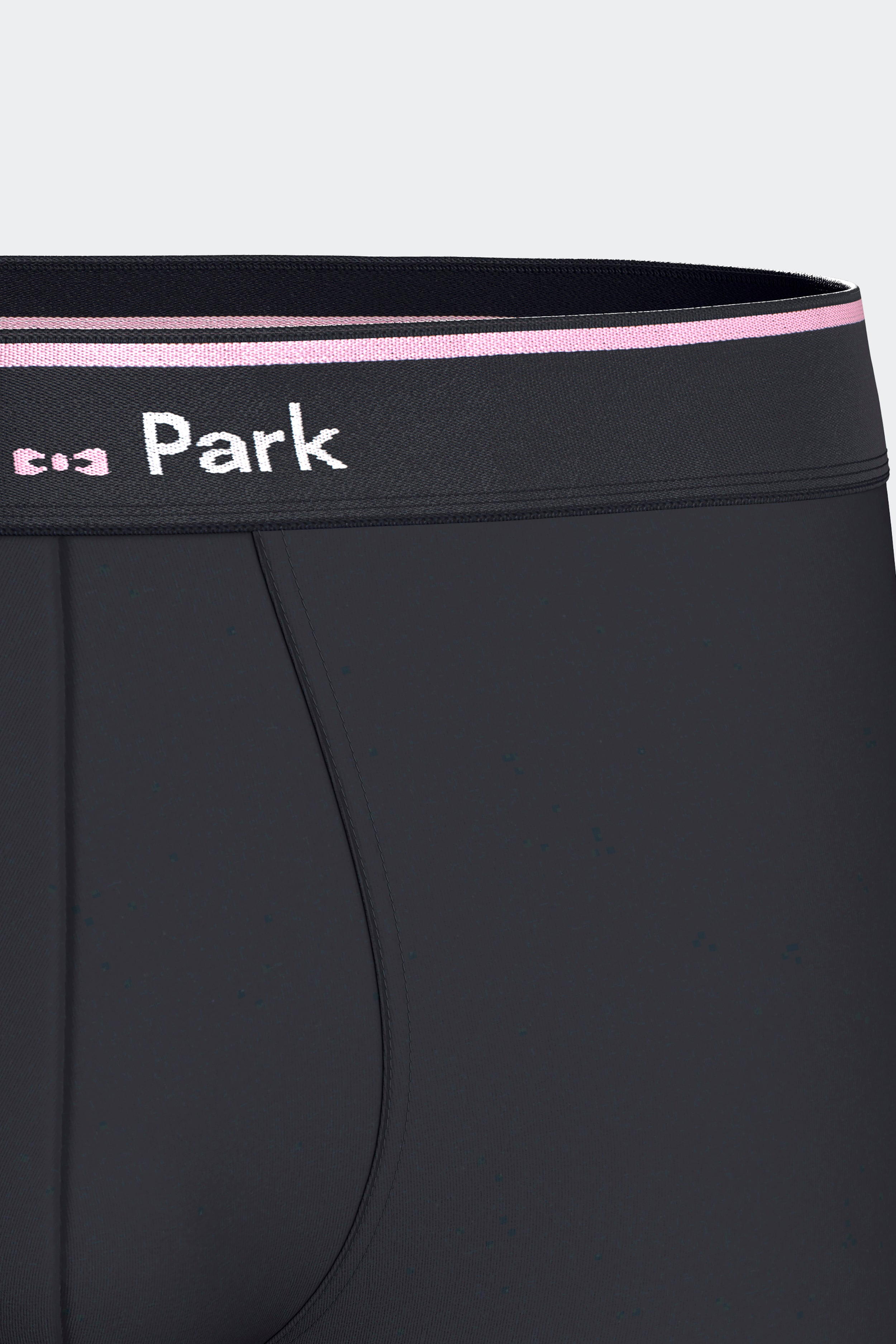 Lot de 2 boxers en jersey de coton stretch unis et rayés marine et rose