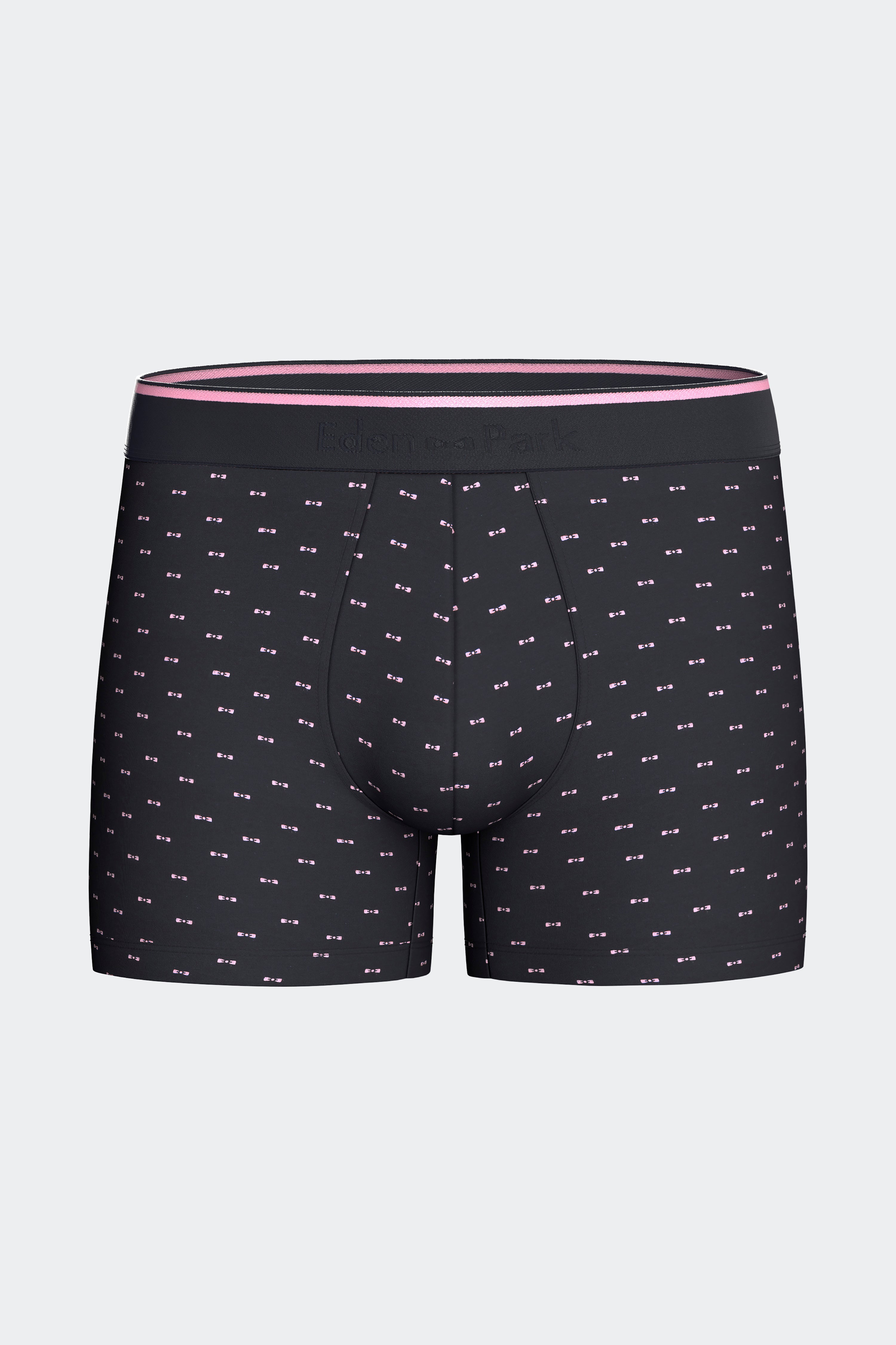 Lot de 2 boxers en jersey de coton stretch unis et imprimés marine