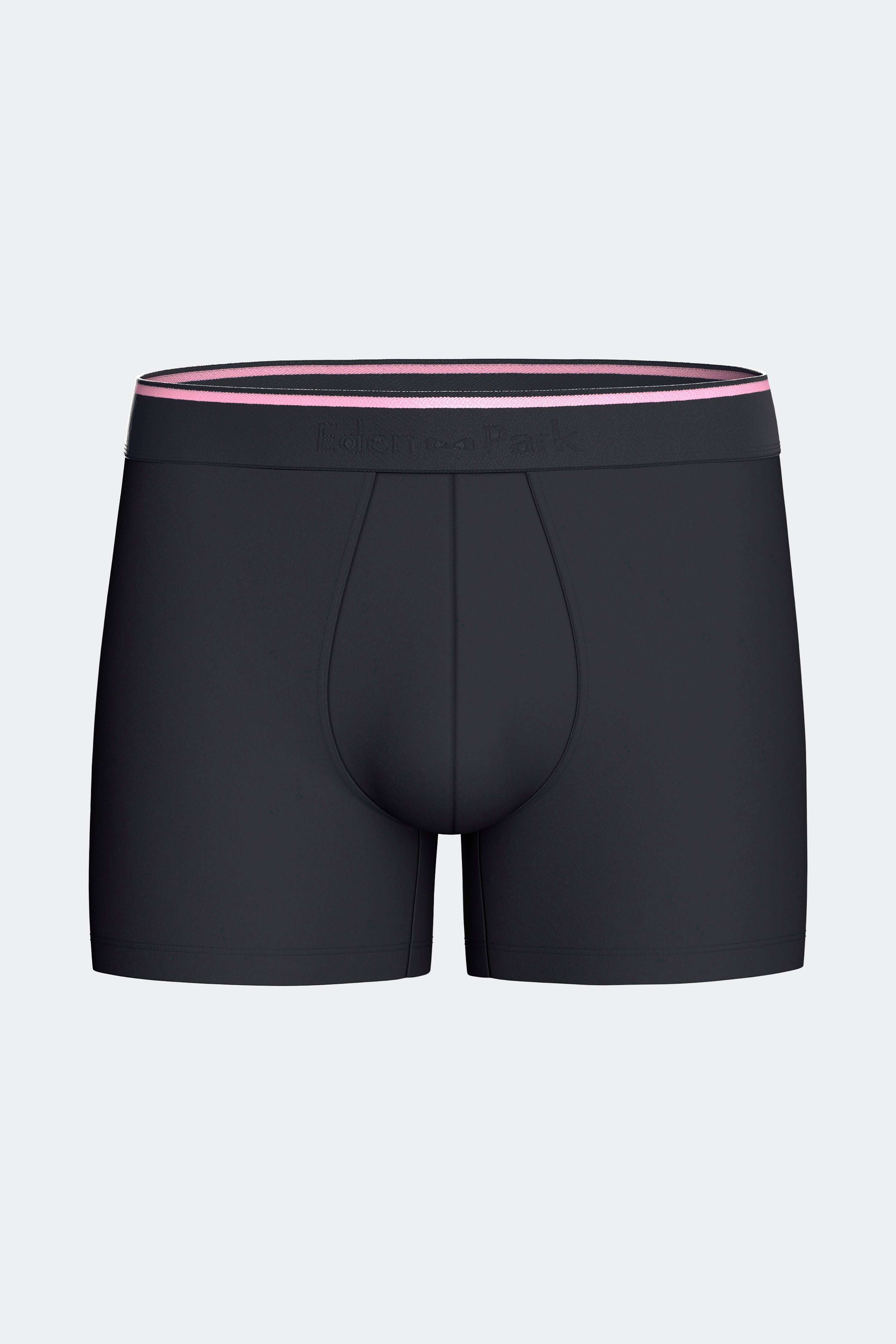 Lot de 2 boxers en jersey de coton stretch unis et imprimés marine
