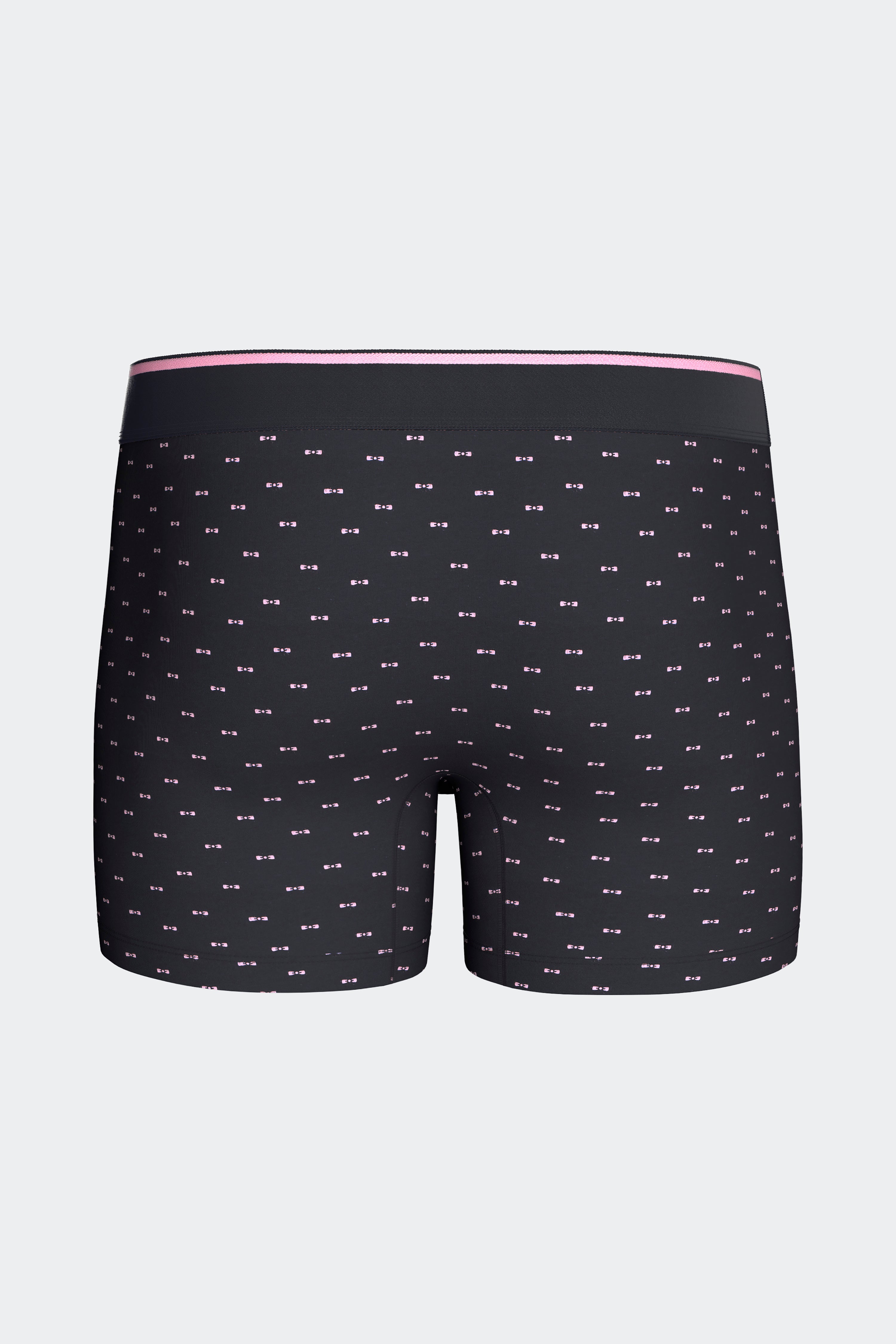 Lot de 2 boxers en jersey de coton stretch unis et imprimés marine