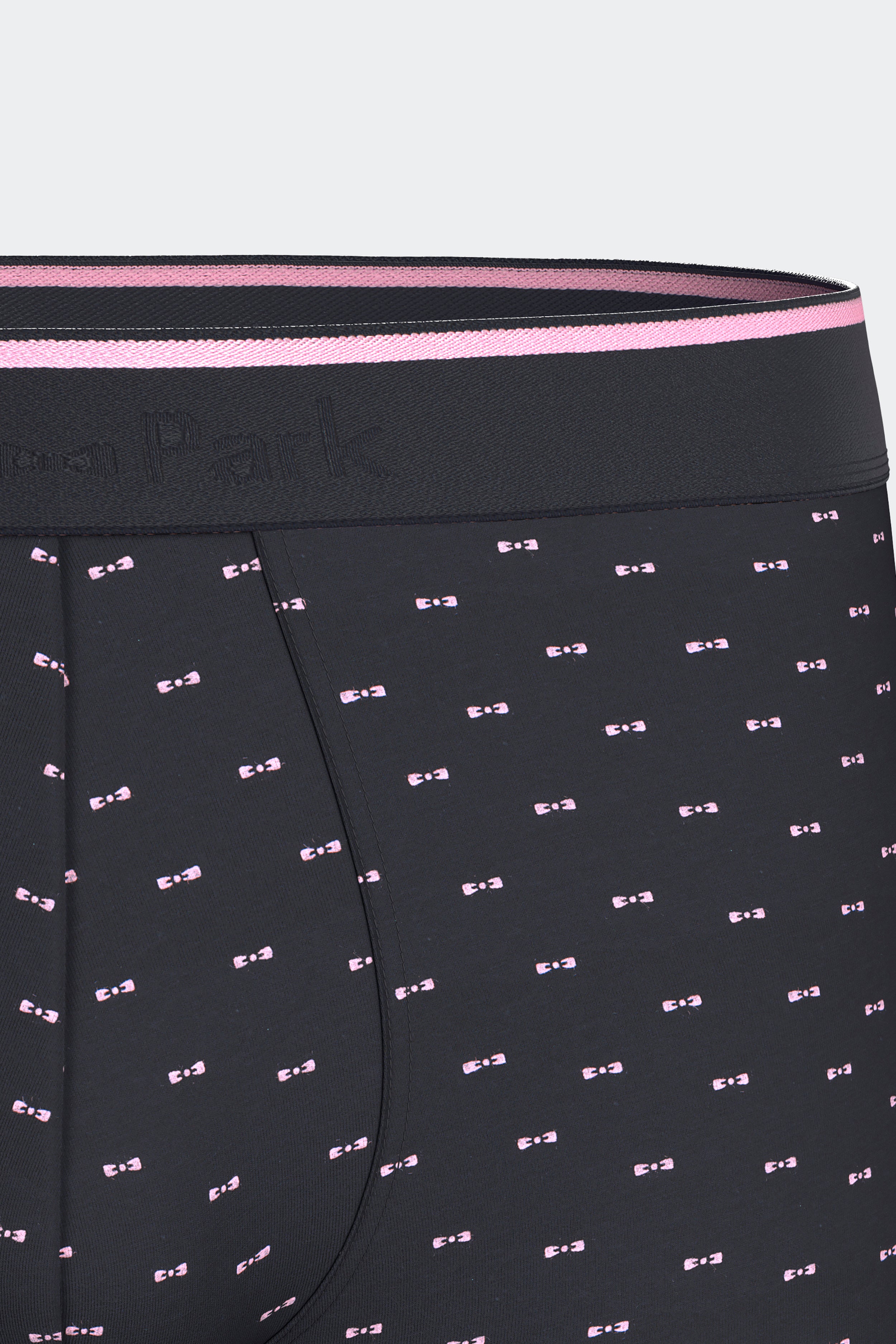 Lot de 2 boxers en jersey de coton stretch unis et imprimés marine