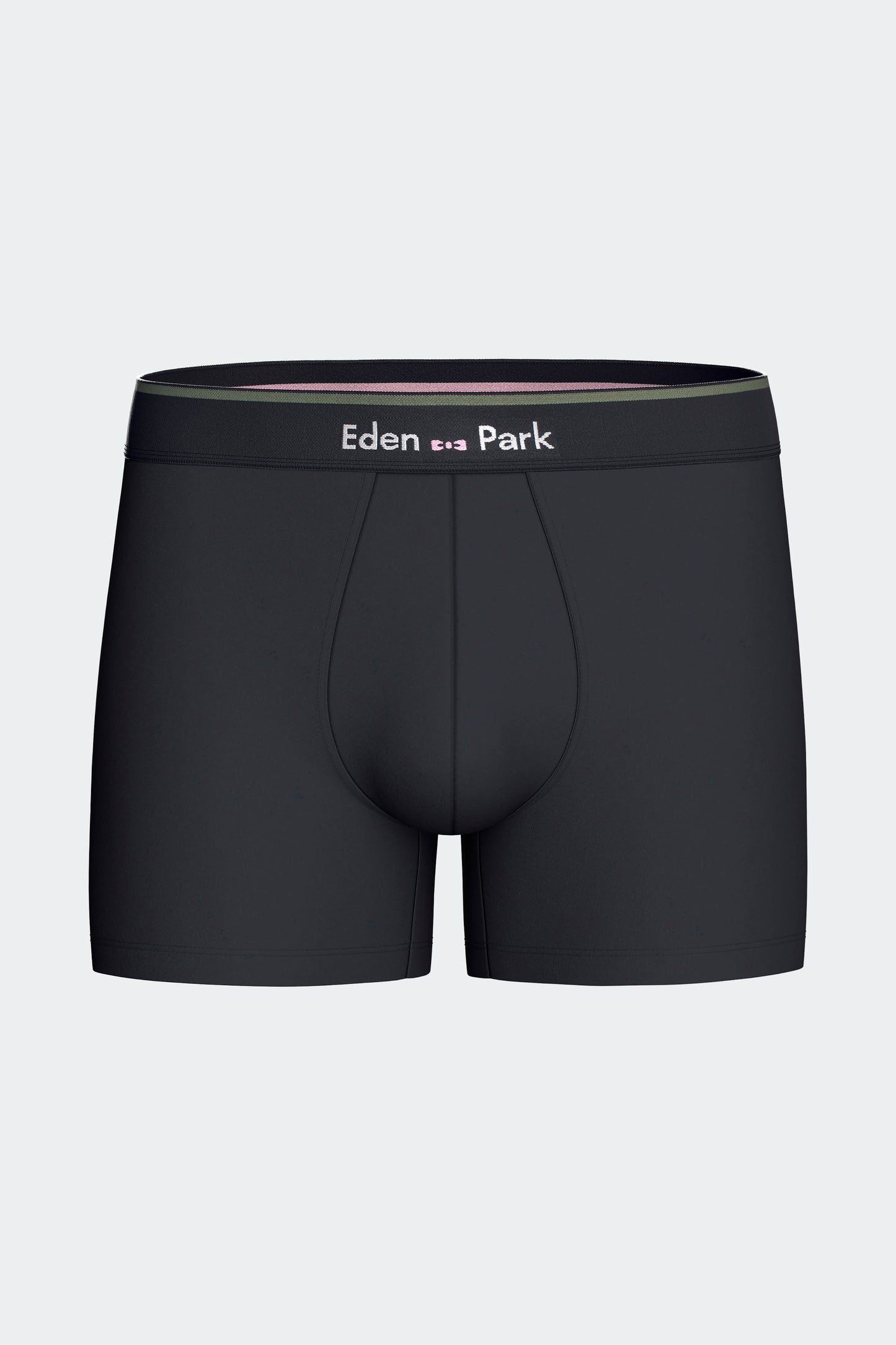 Lot de 2 boxers en jersey de coton stretch unis et damiers marine et kaki