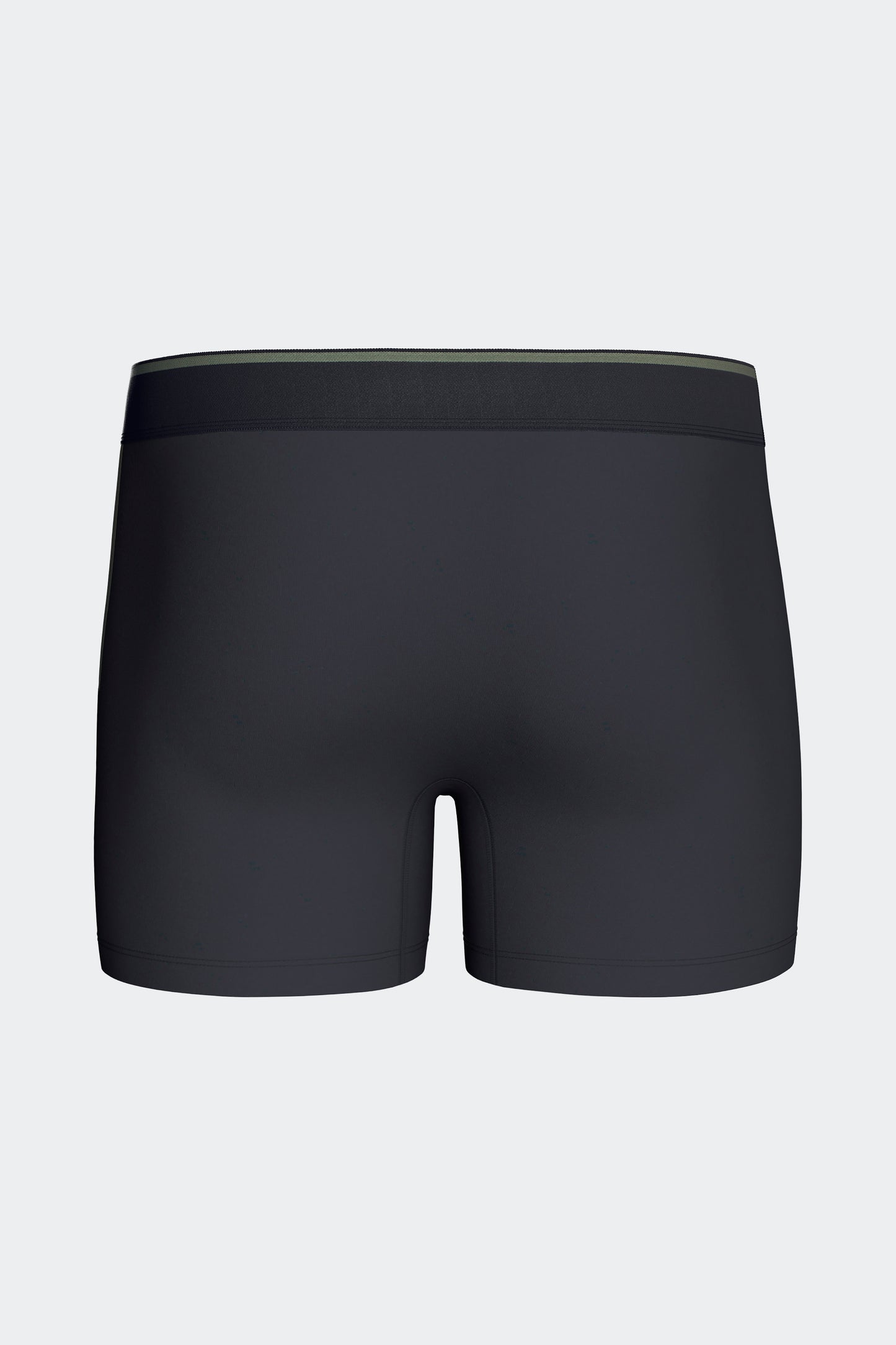 Lot de 2 boxers en jersey de coton stretch unis et damiers marine et kaki