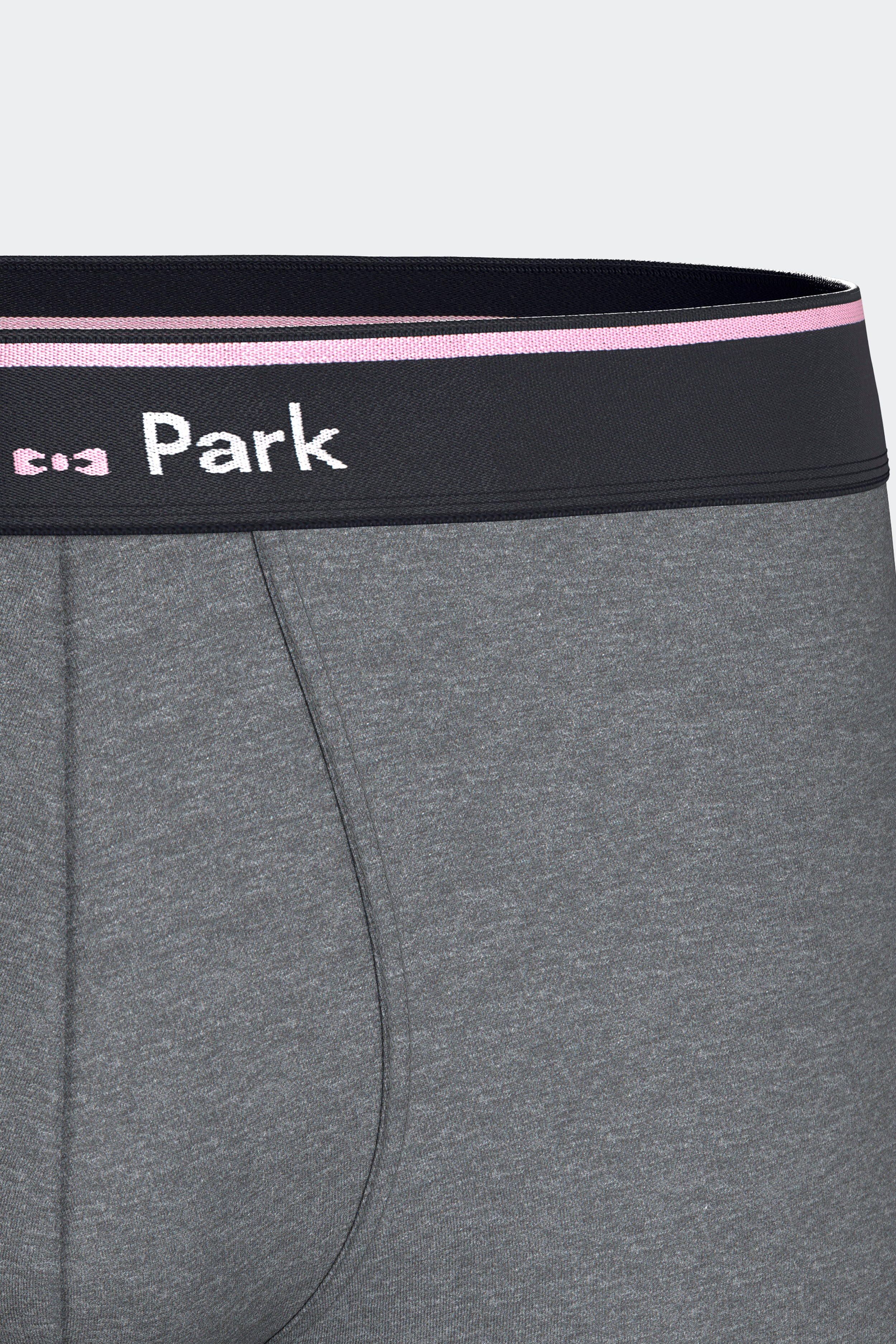 Lot de 2 boxers en jersey de coton stretch unis marine et gris