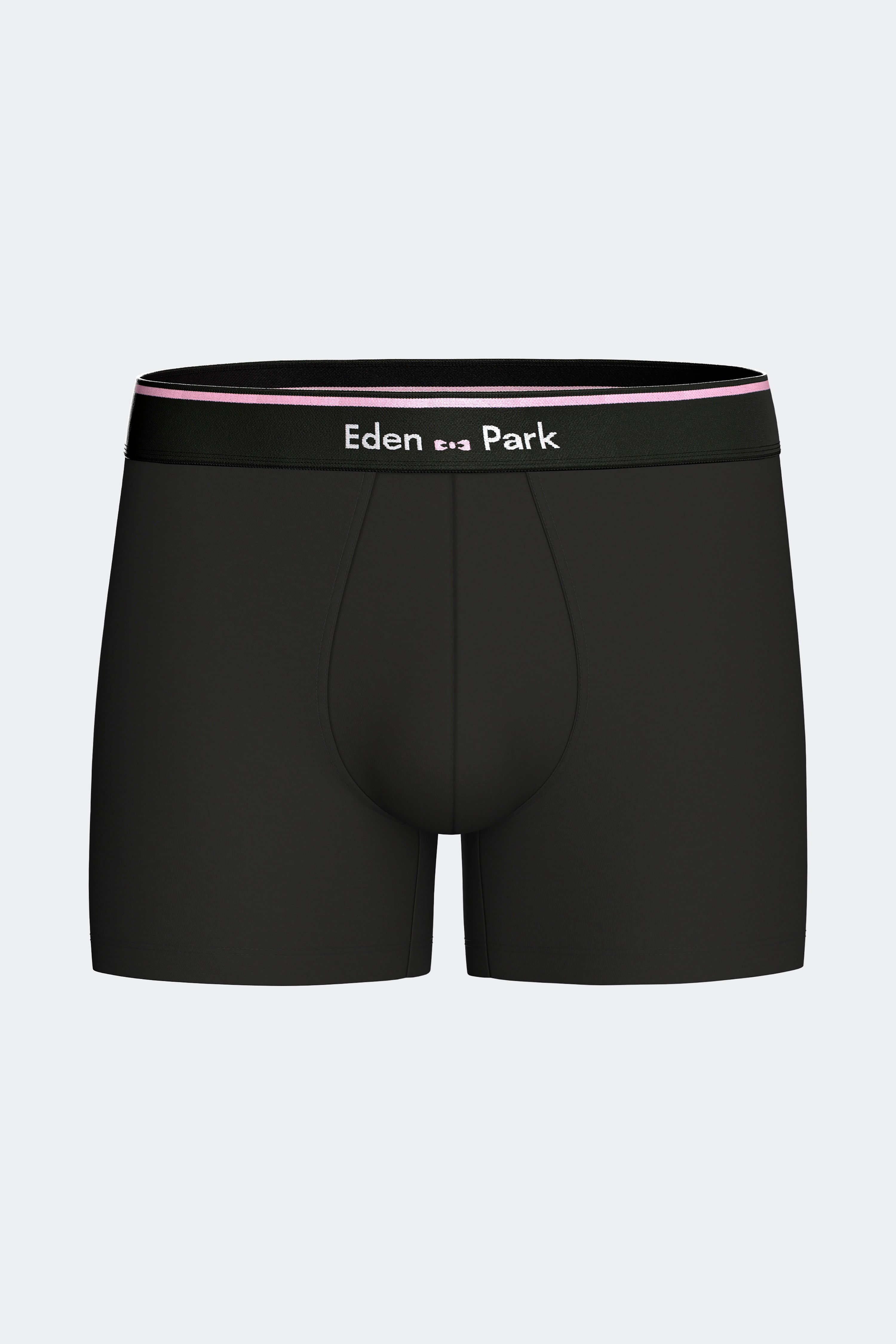 Lot de 2 boxers en jersey de coton stretch unis marine et noir