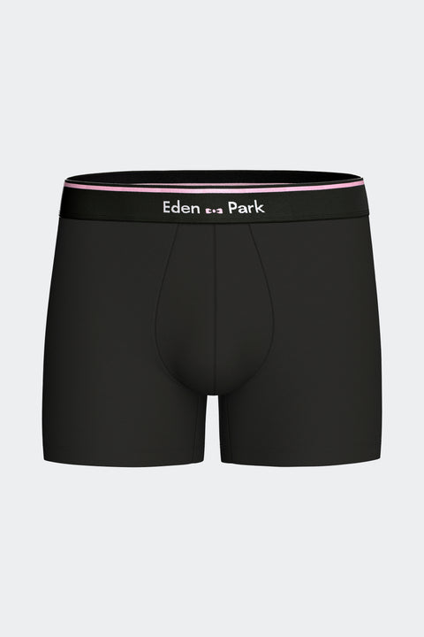 Lot de 2 boxers en jersey de coton stretch unis marine et noir - Image 3