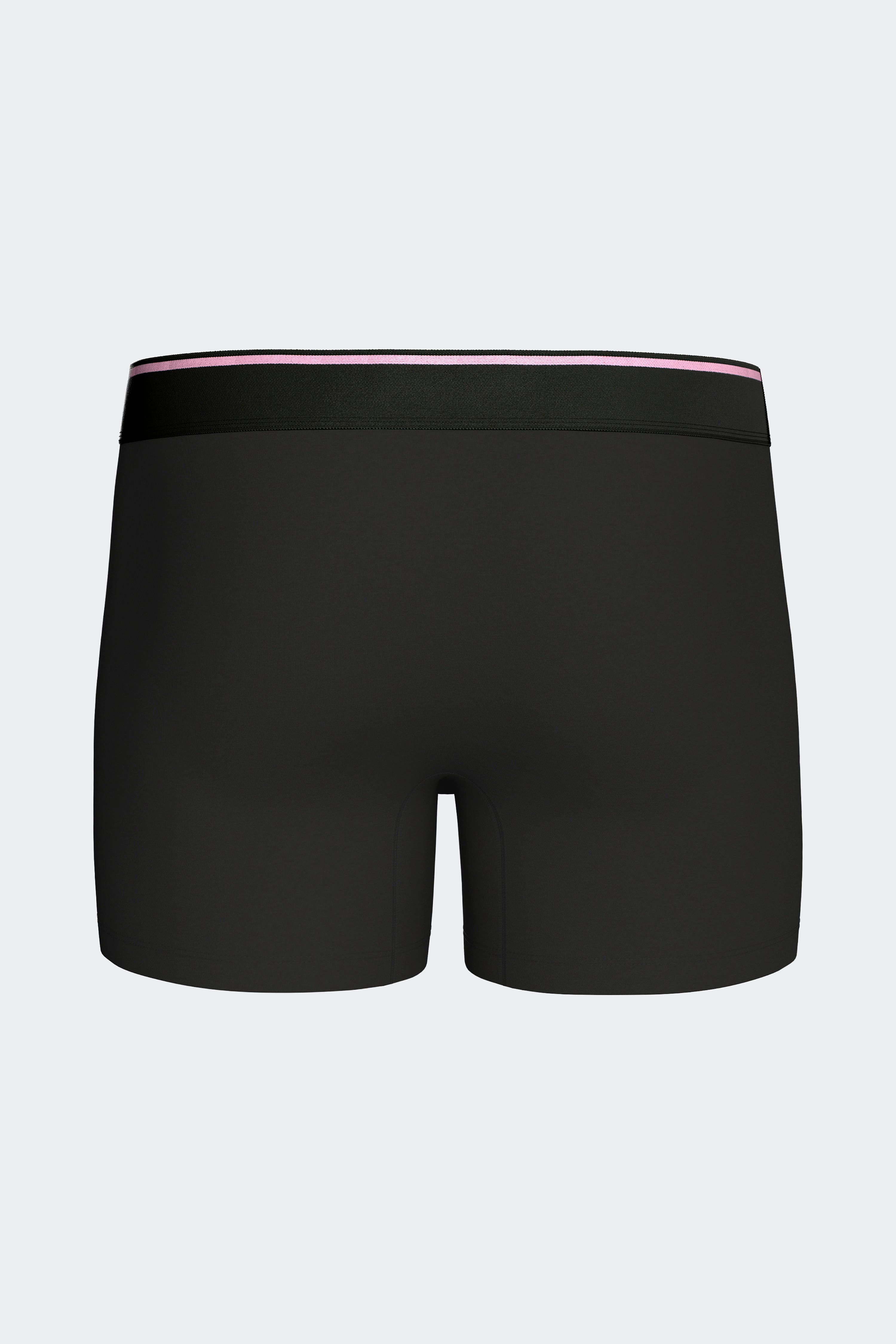 Lot de 2 boxers en jersey de coton stretch unis marine et noir
