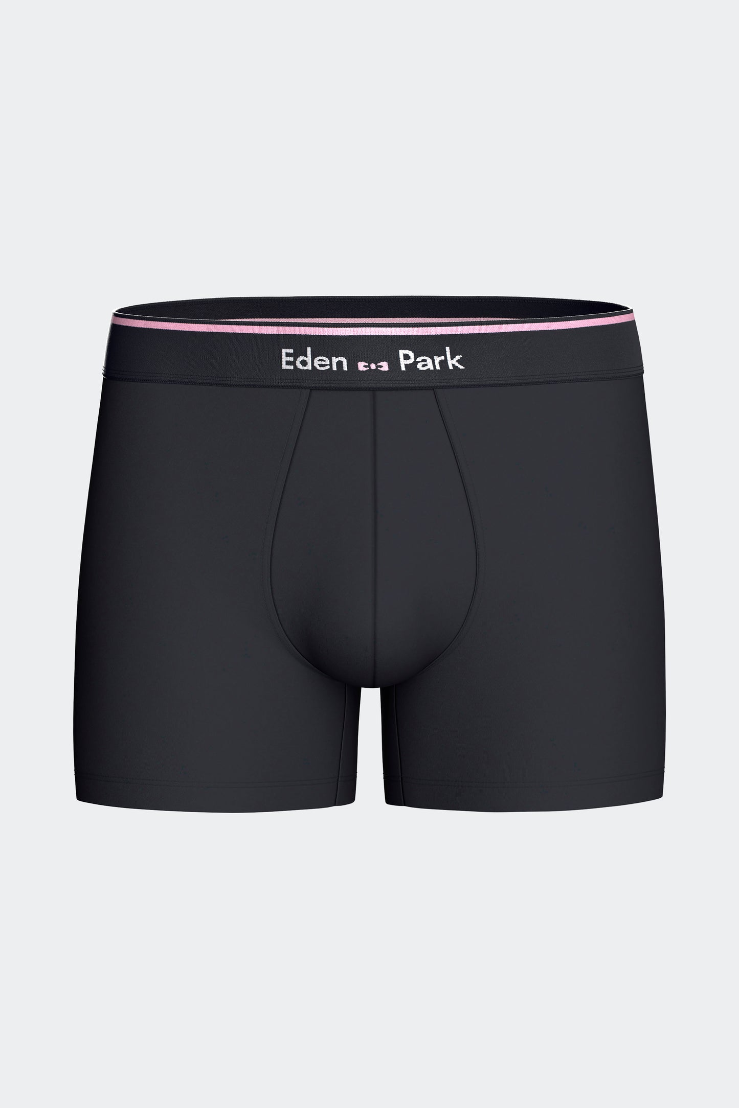 Lot de 2 boxers en jersey de coton stretch unis marine et rose