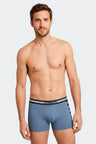Pack of 2 boxers in navy and sky stretch cotton jersey