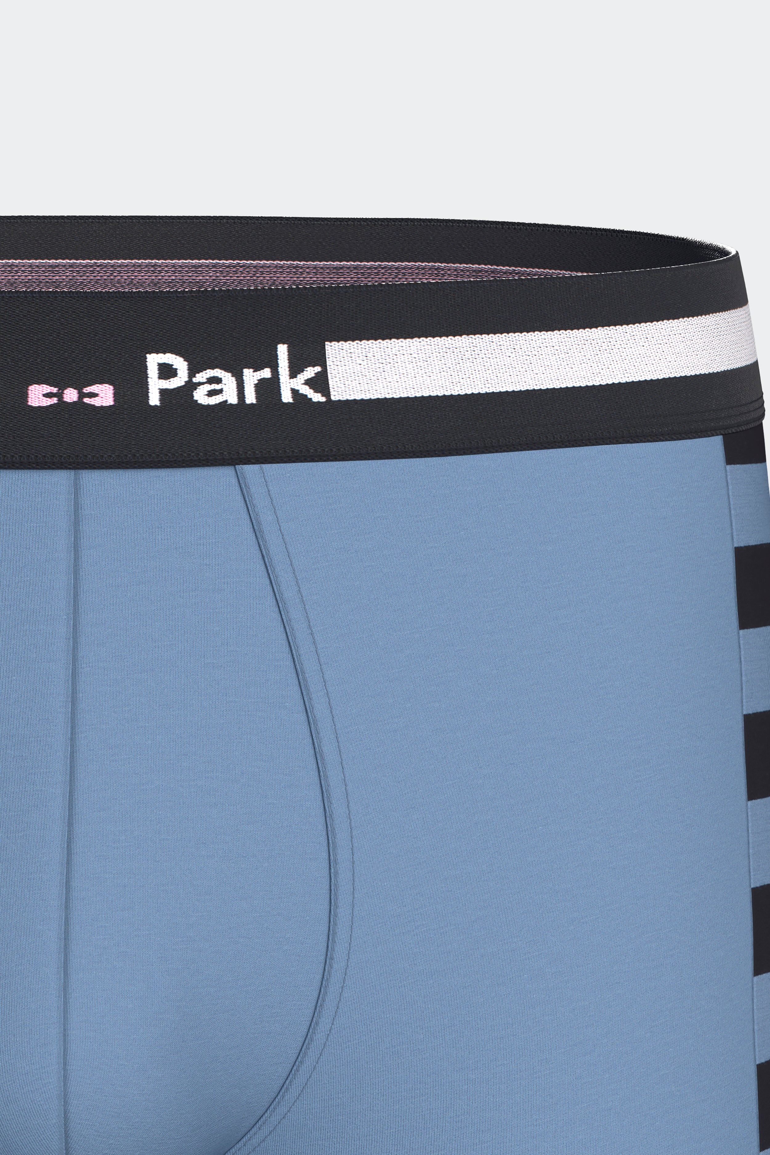 Lot de 2 boxers en jersey de coton stretch marine et ciel
