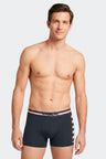 Pack of 2 boxers in navy and pink stretch cotton jersey