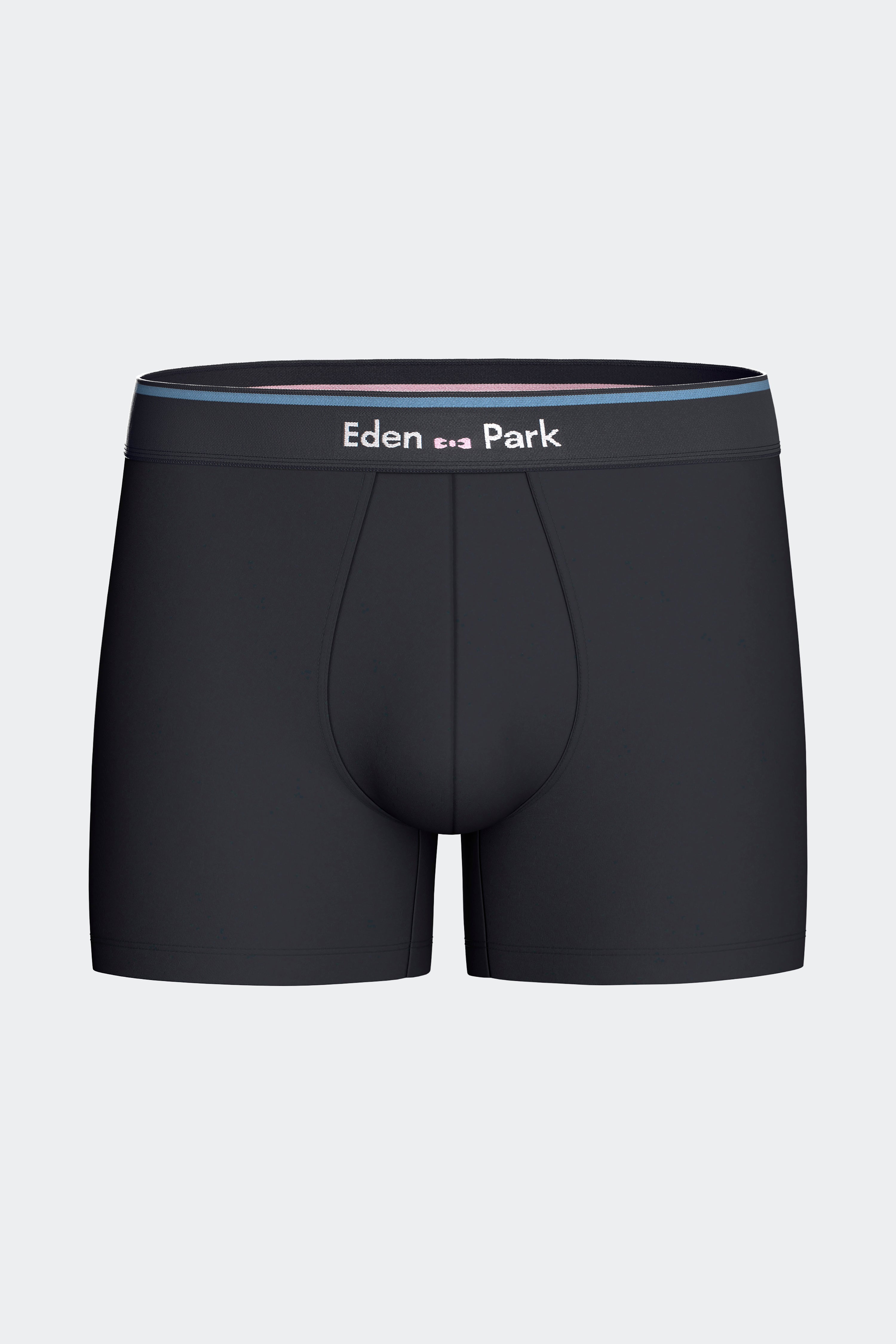 Lot de 2 boxers en jersey de coton stretch unis et imprimés marine