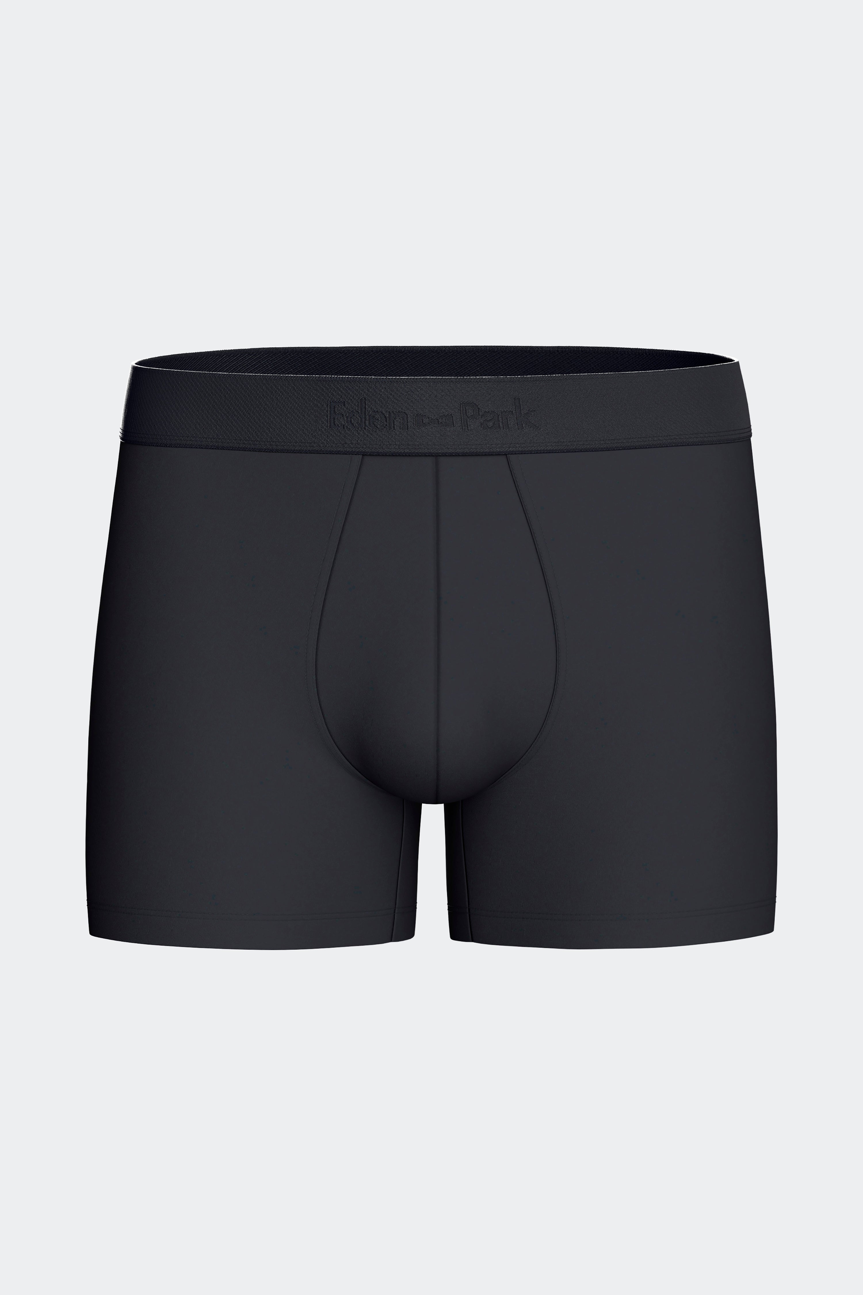 Lot de 2 boxers en jersey de coton stretch unis marine et imprimés pois ciel