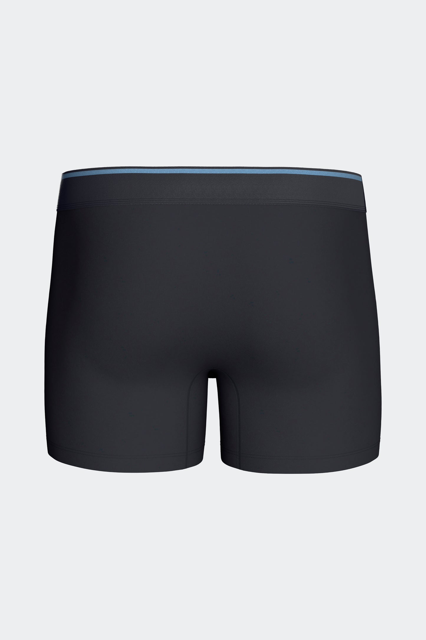 Lot de 2 boxers en jersey de coton stretch unis marine et rayures ciel