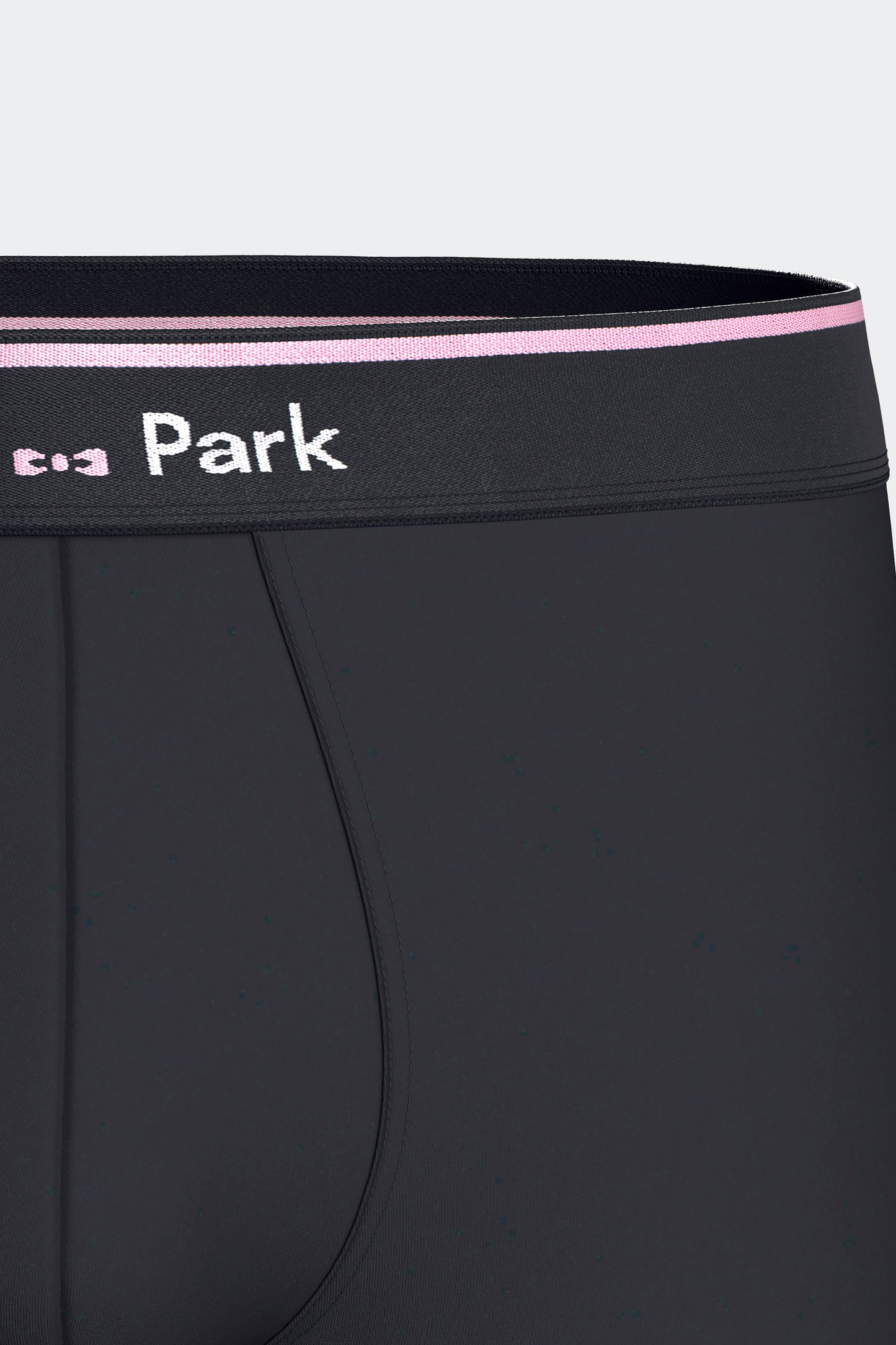 Lot de 2 boxers en jersey de coton stretch unis marine et rayures roses