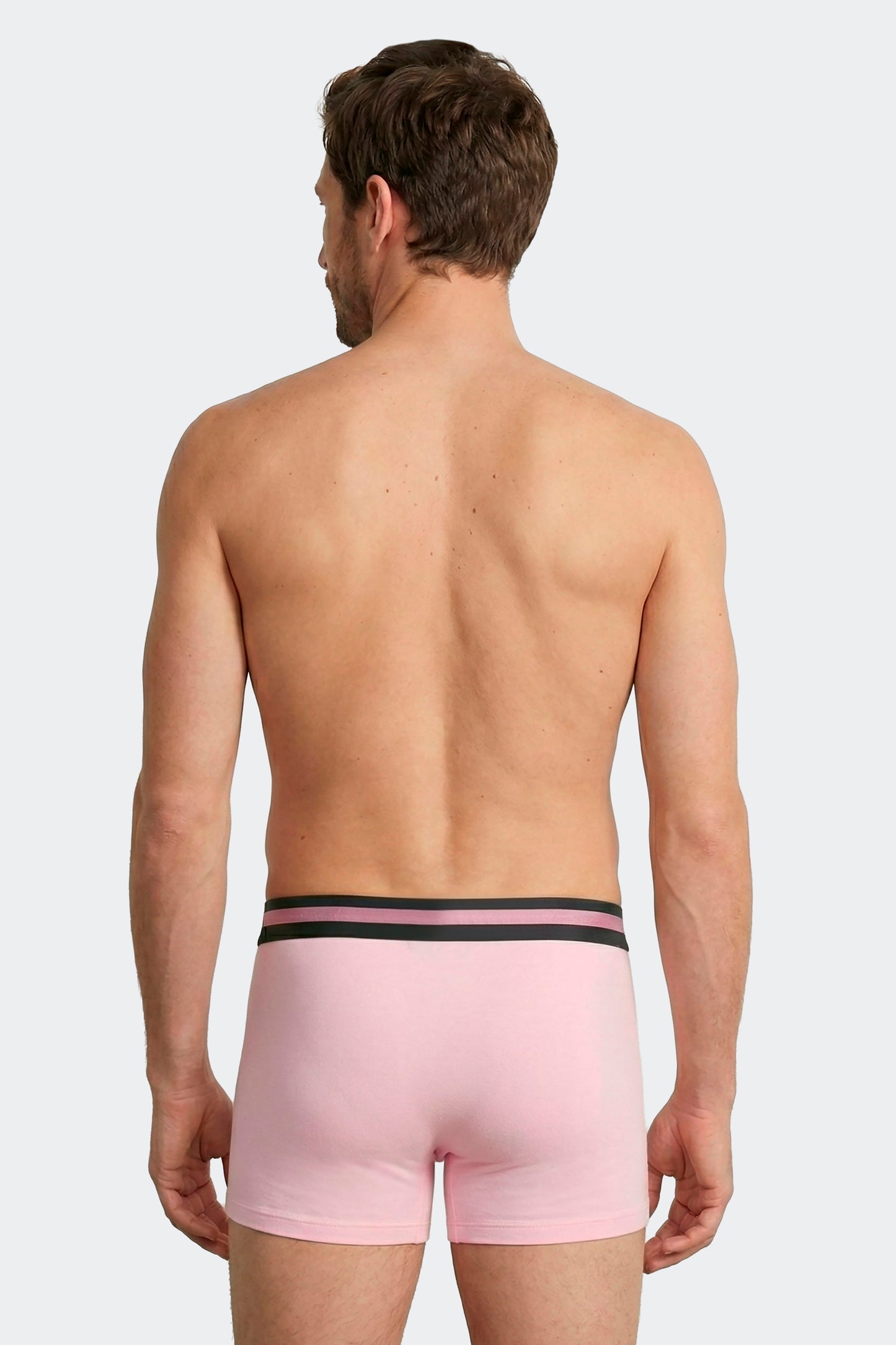 Lot de 3 boxers en jersey de coton stretch unis