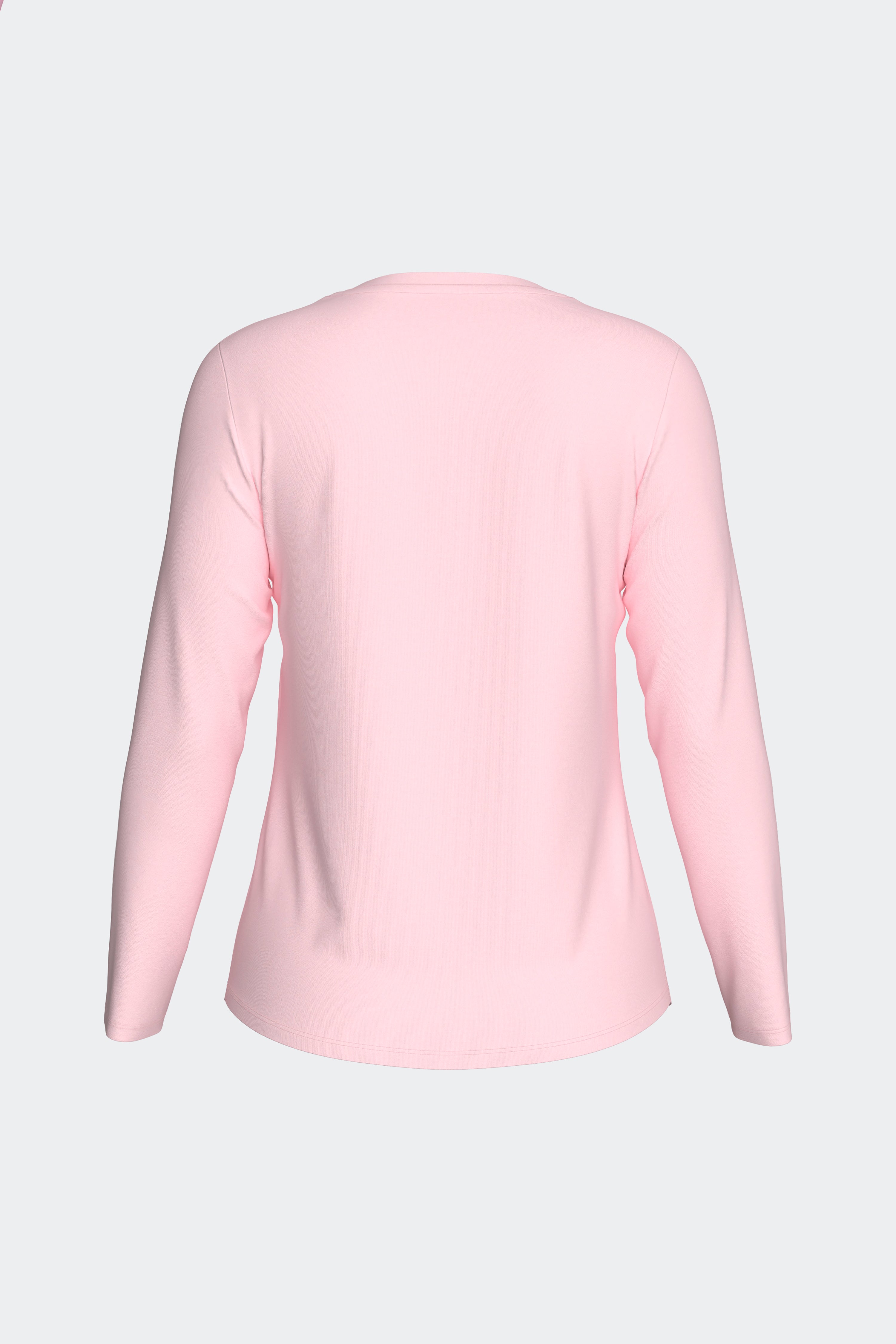 Ensemble pyjama long en coton rose et marine imprimé fantaisie