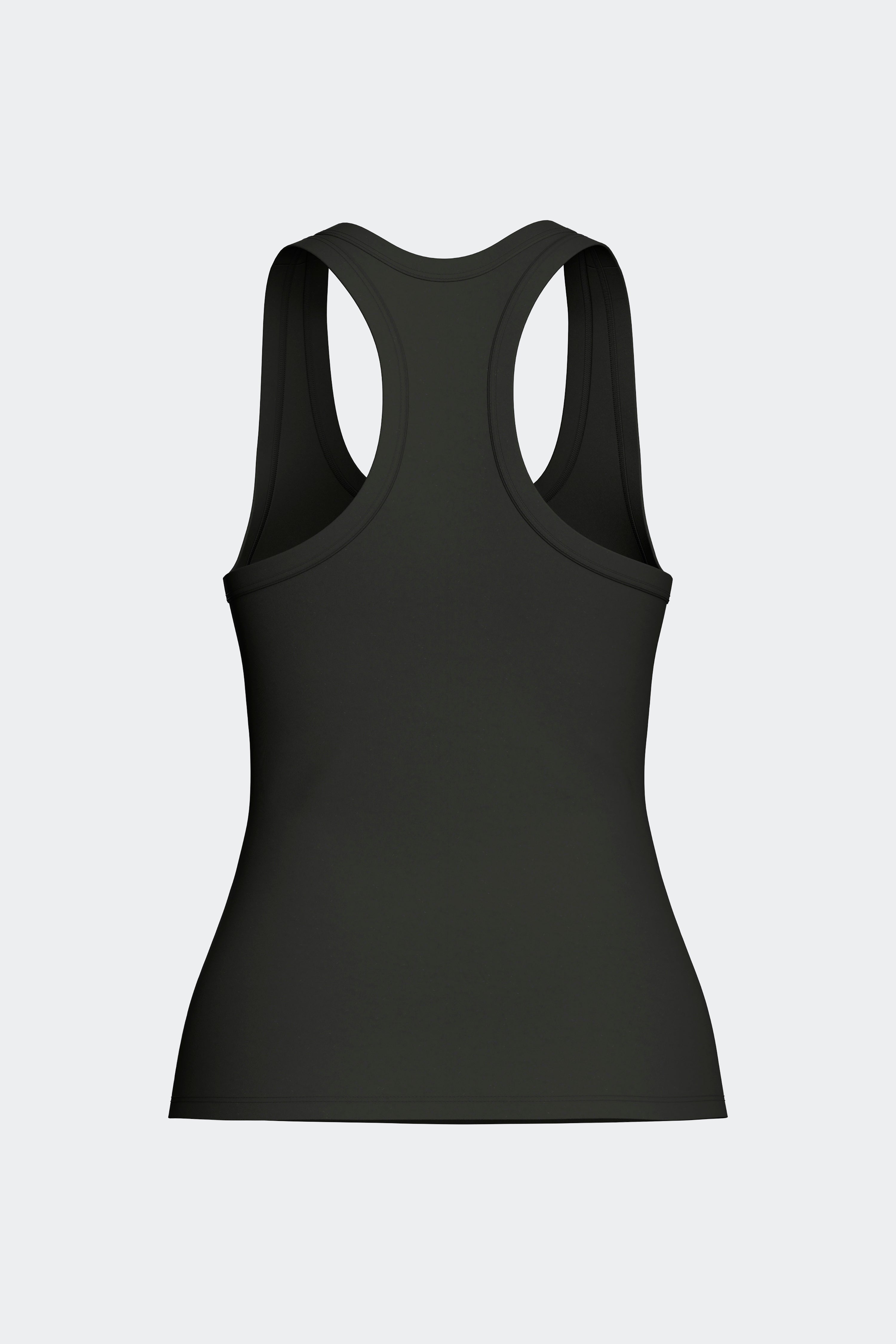 Débardeur dos nageur en Tencel stretch noir