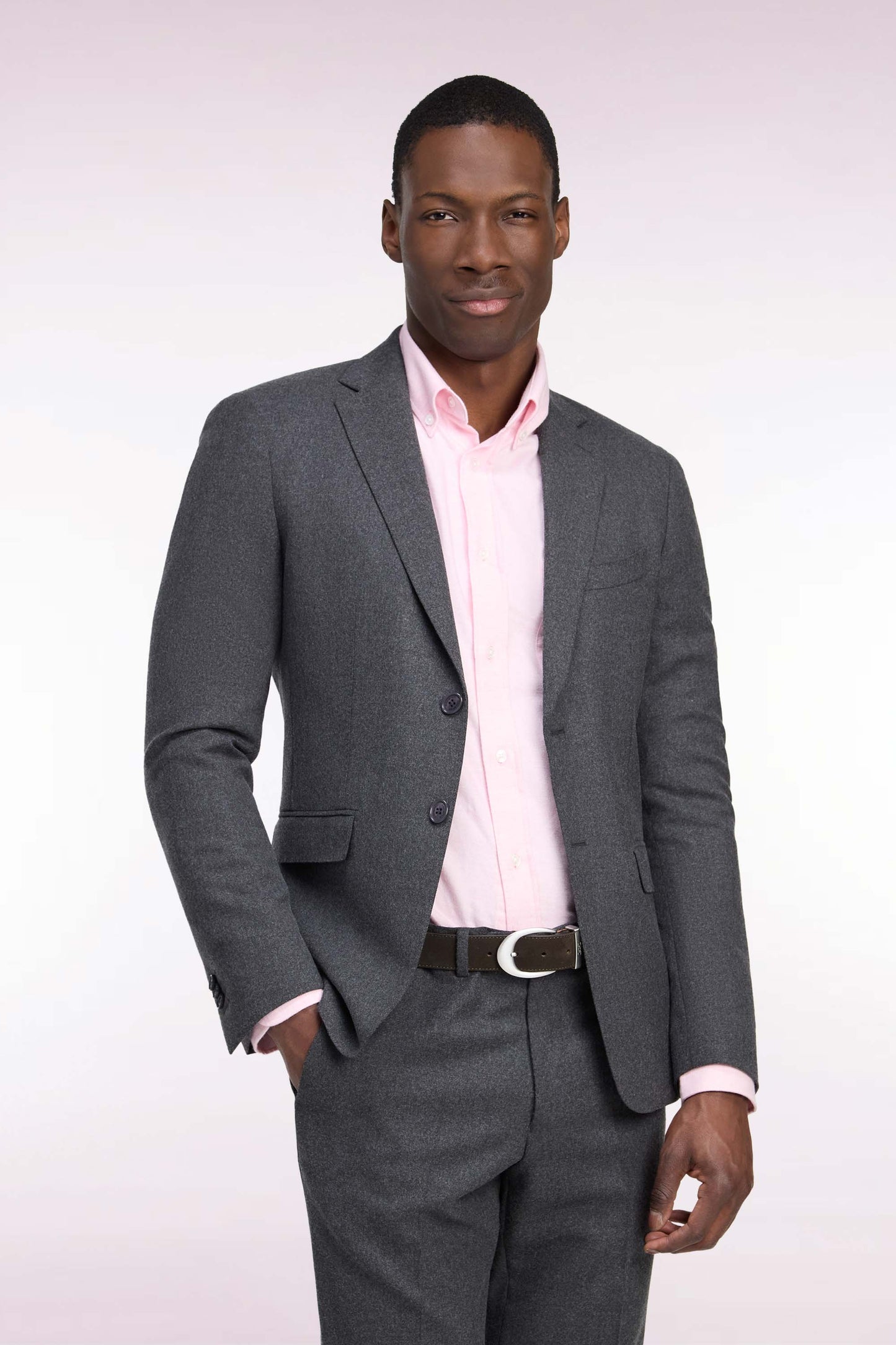 Veste de costume thermocollée grise