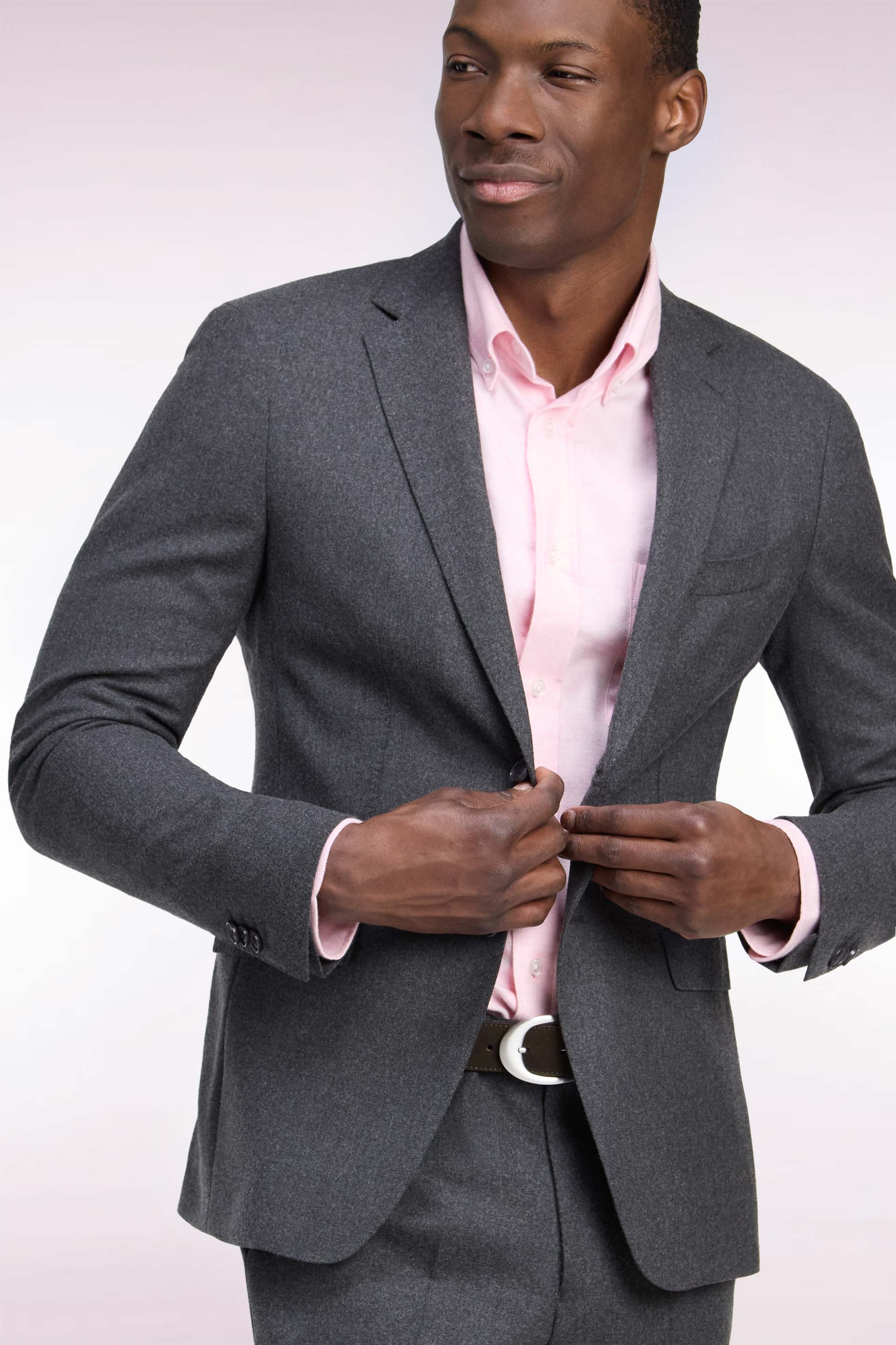 Veste de costume thermocollée grise