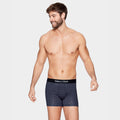 Boxer bleu marine imprimé exclusif fleuri