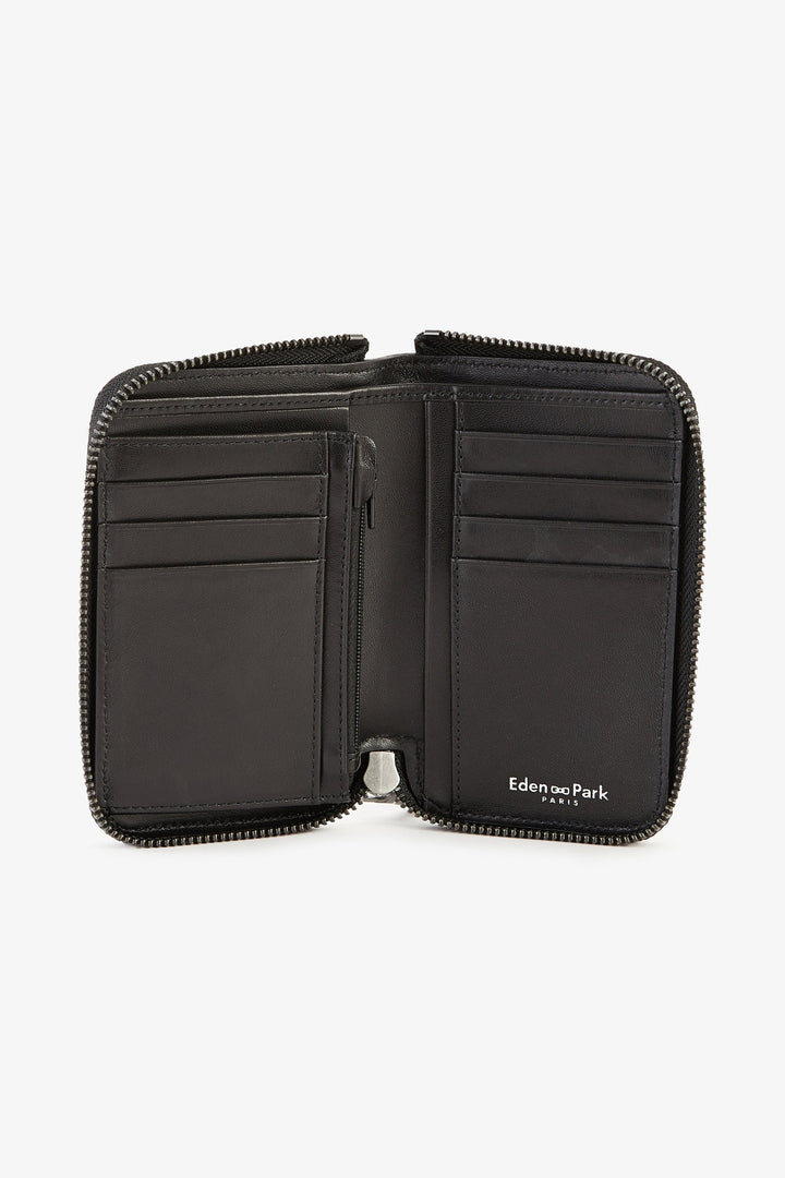 Black leather wallet