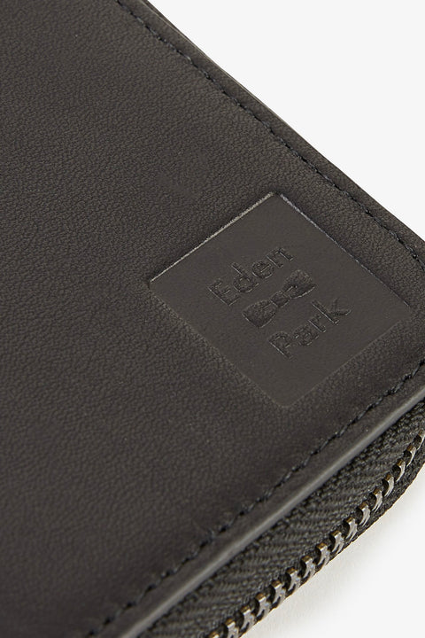 Portefeuille noir en cuir - Image 3