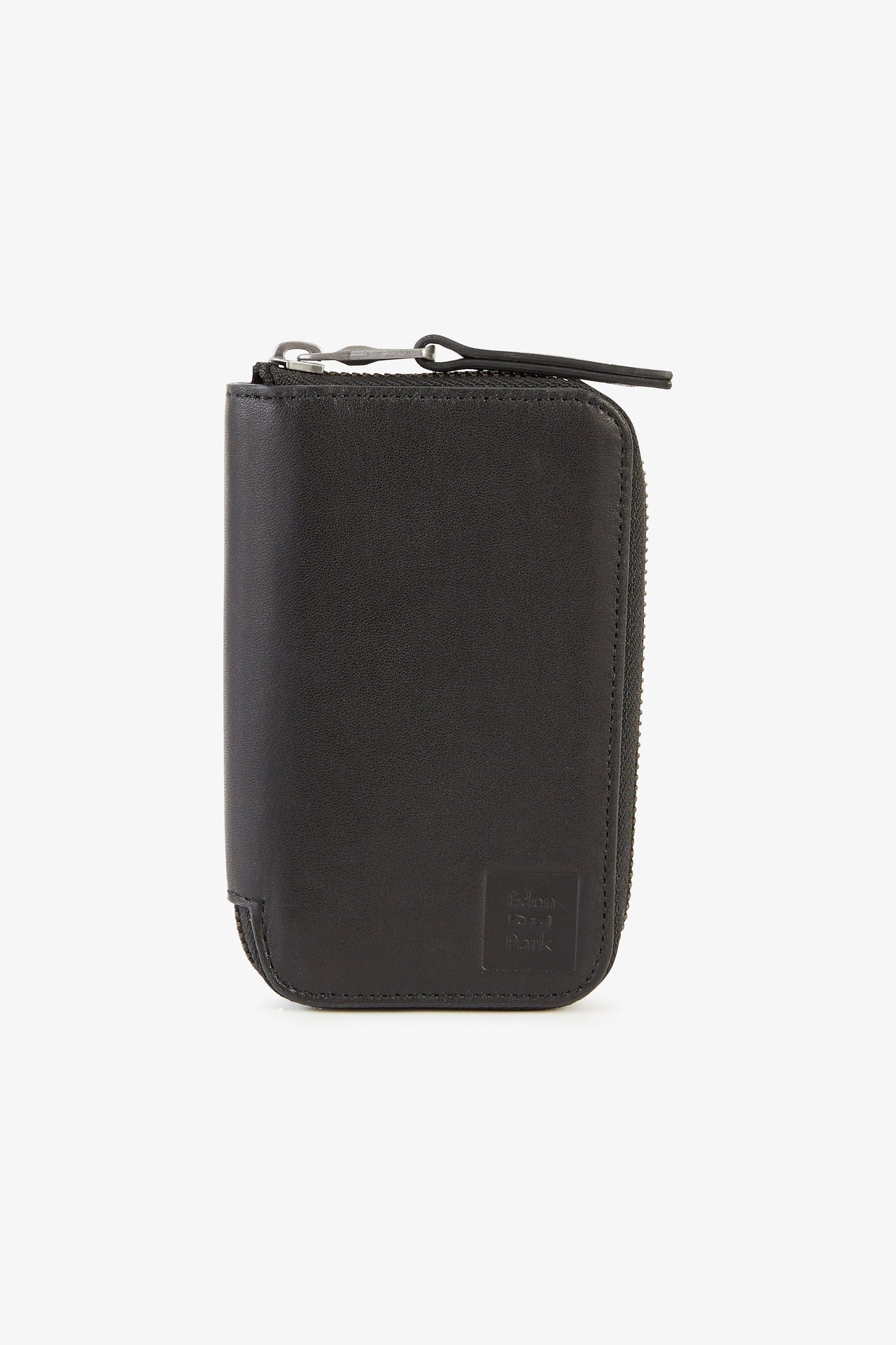 Portefeuille noir en cuir