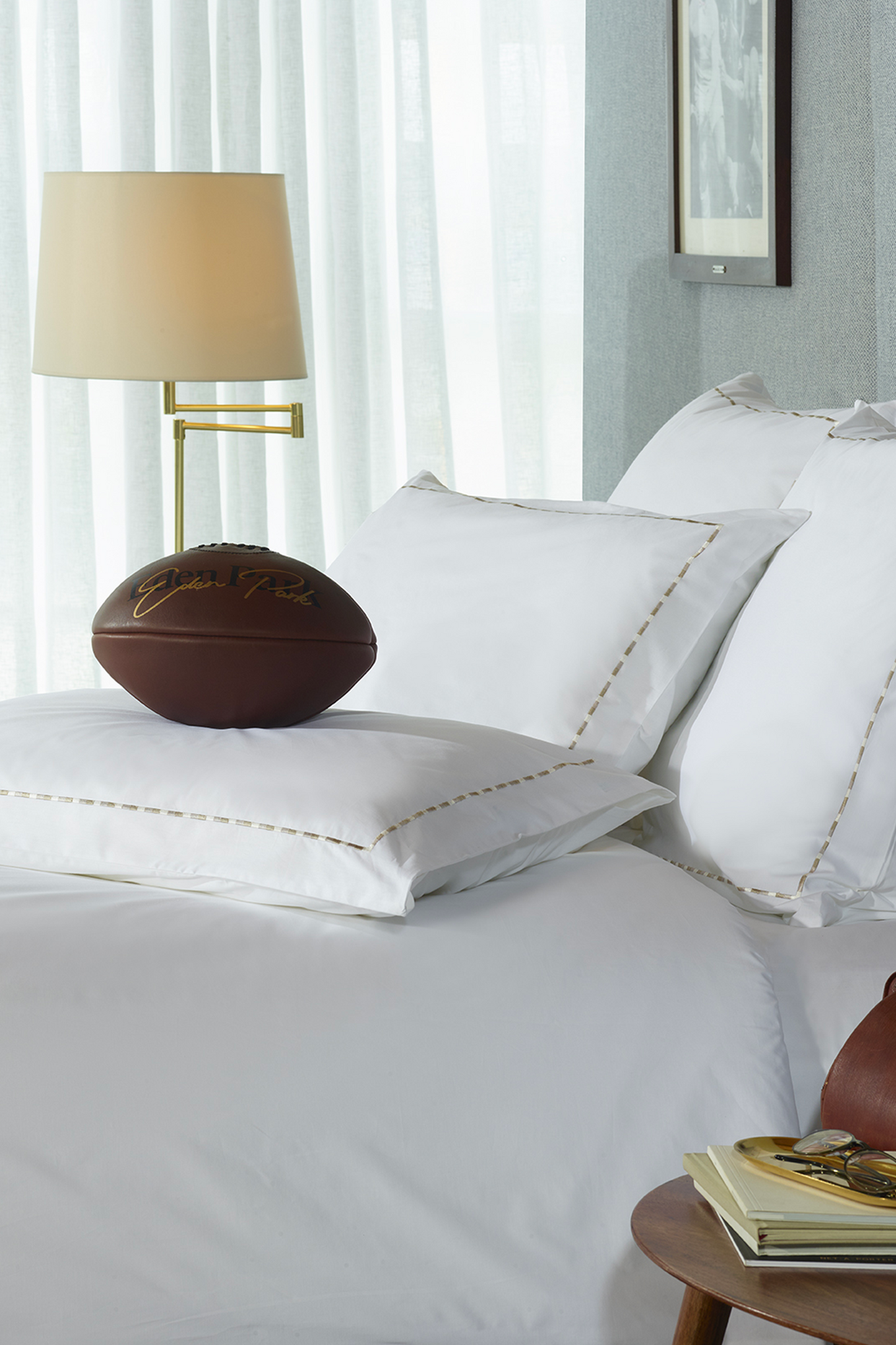 Grey cut and sewn comforter cover - Décrochons la lune
