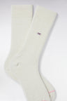 Chaussettes montantes en laine et alpaga blanches