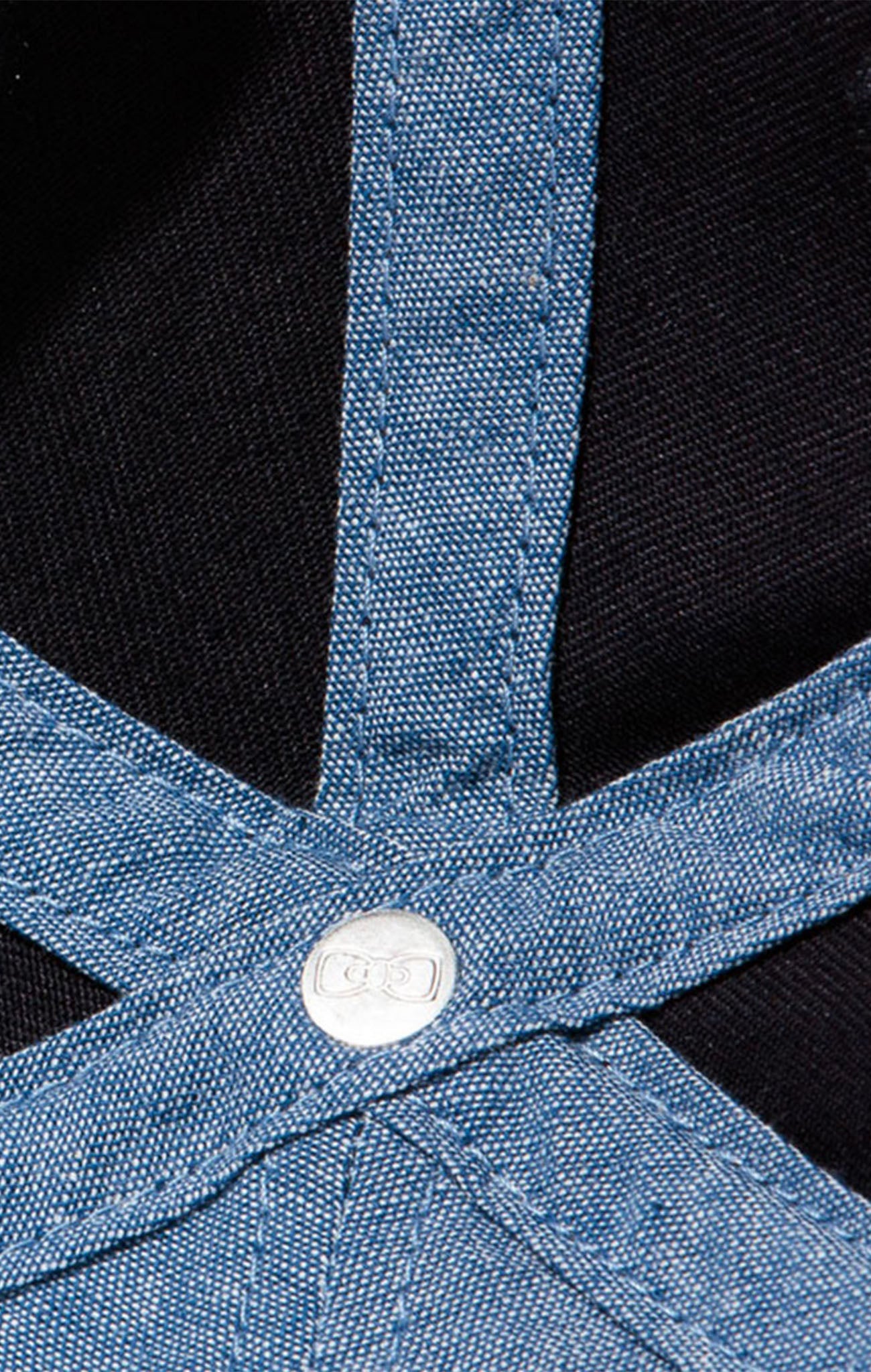 Casquette bleu marine unie en coton