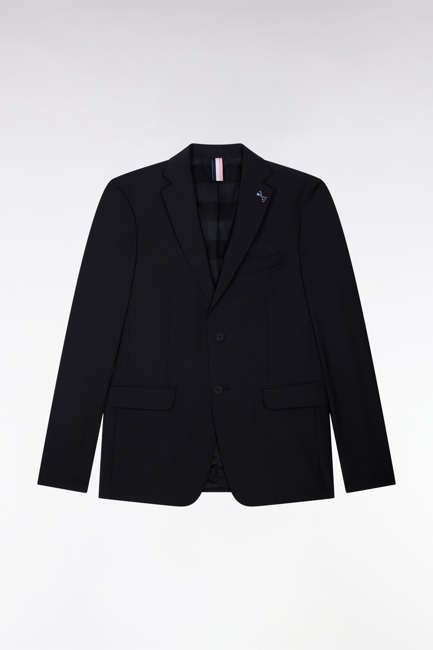 Blazer noir détails noeud en relief