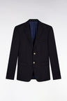 Blazer bleu marine slim fit 100 % laine